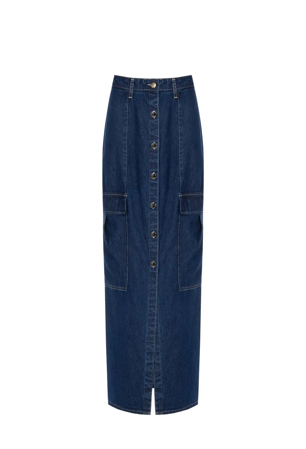 rinascimento  gonna lunga in denim