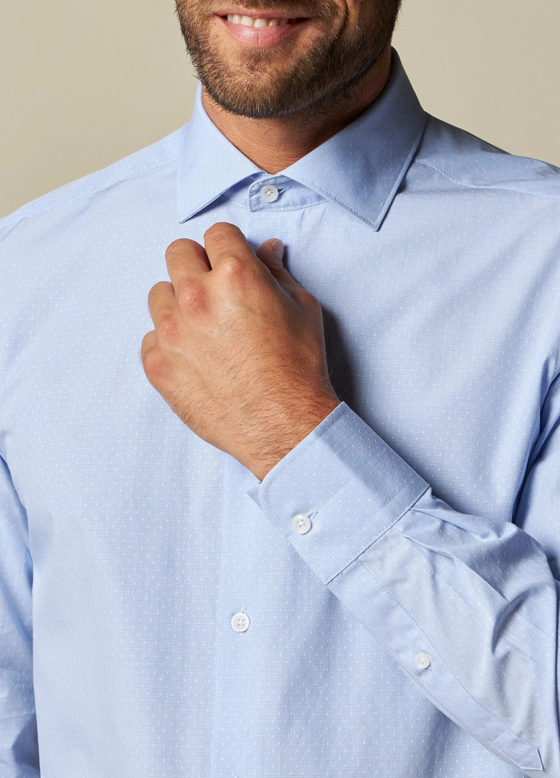 RUMFORD  Camicia in puro cotone tinto filo Rumford uomo
