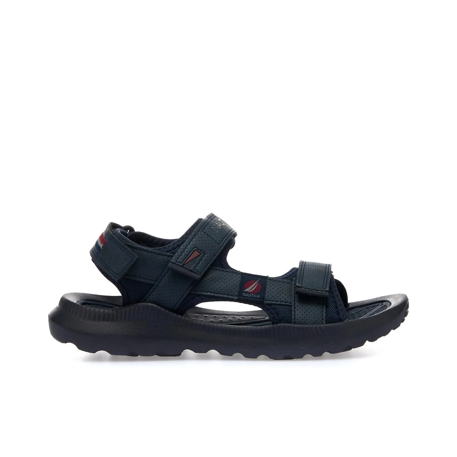 Sandali blu sportivi con strappi