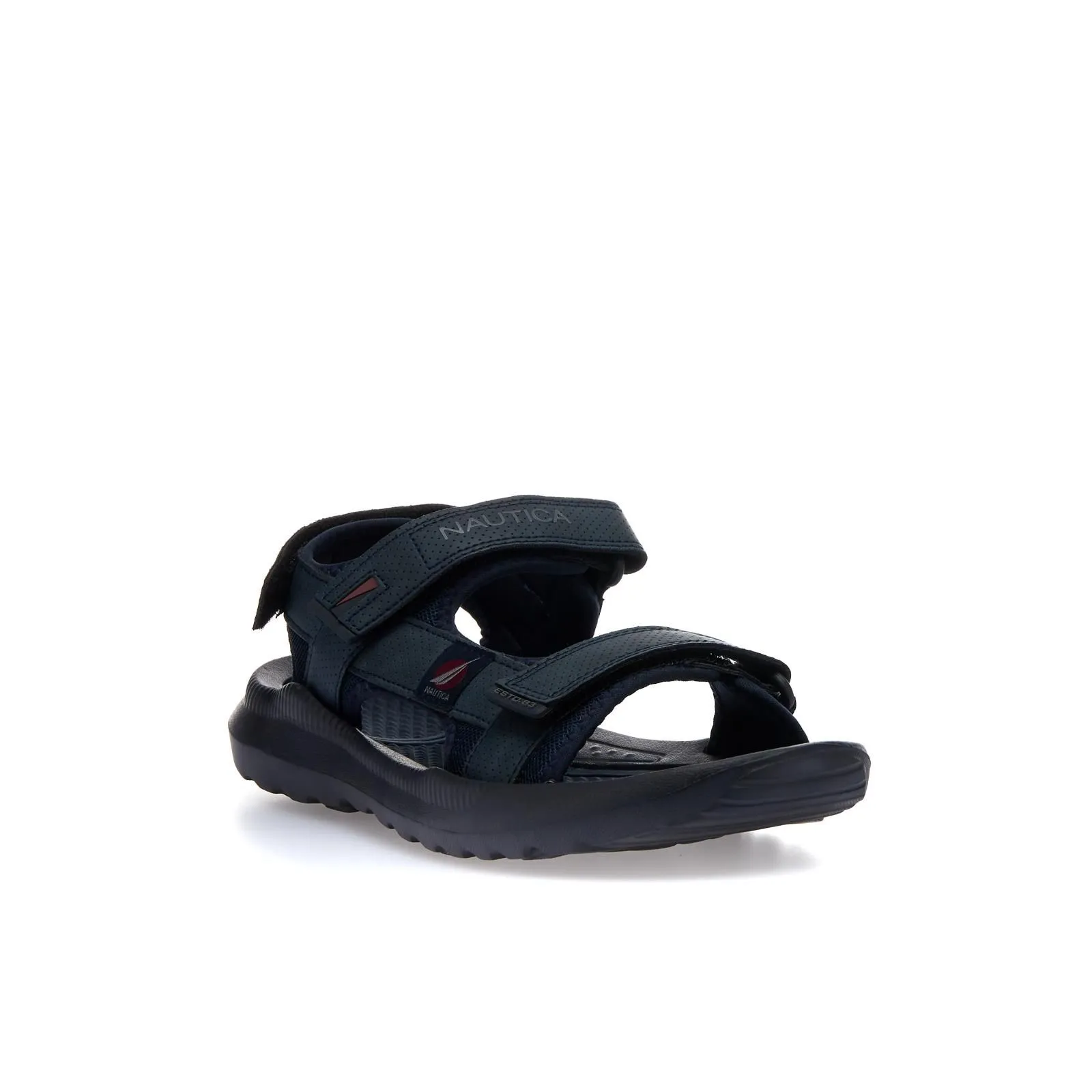 Sandali blu sportivi con strappi