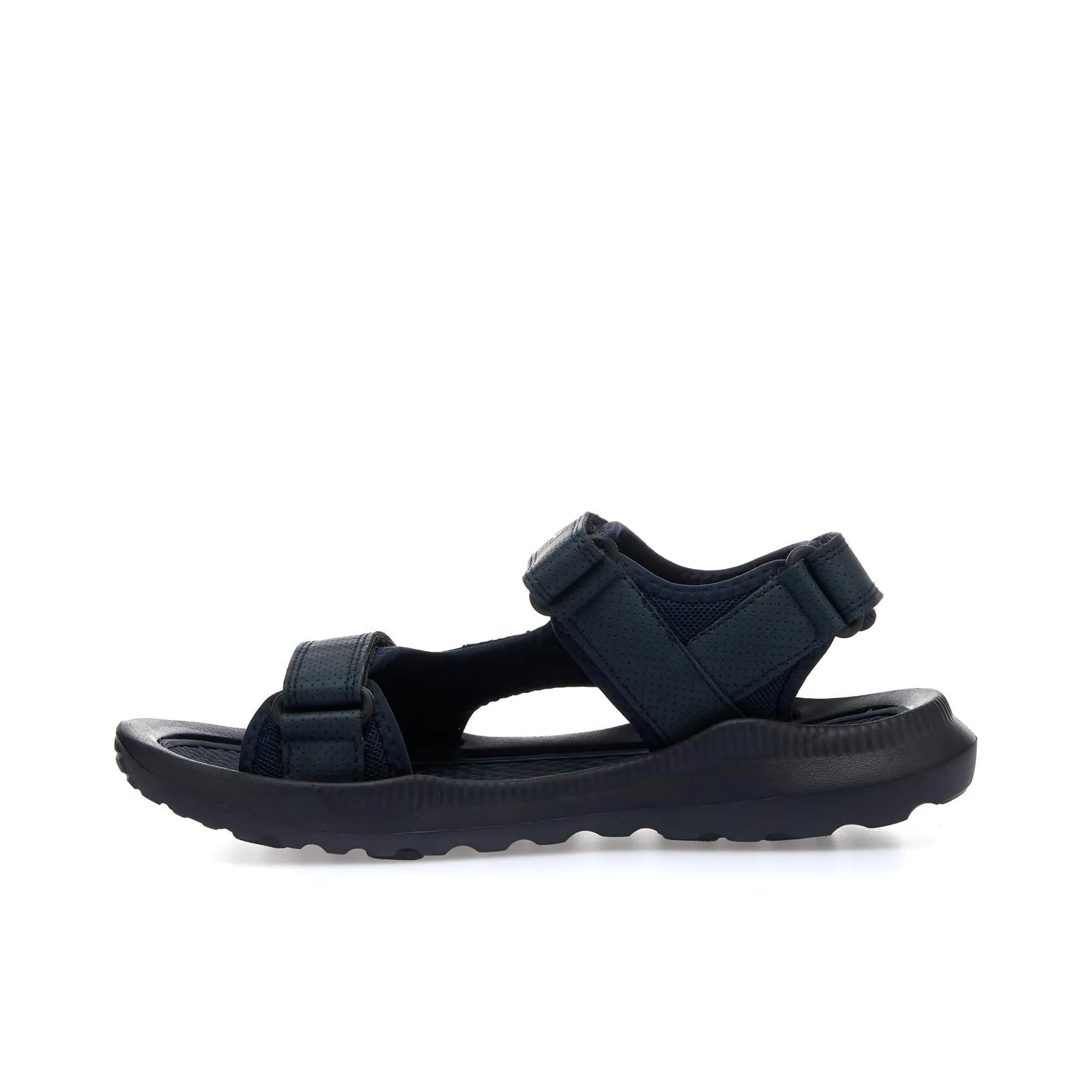 Sandali blu sportivi con strappi