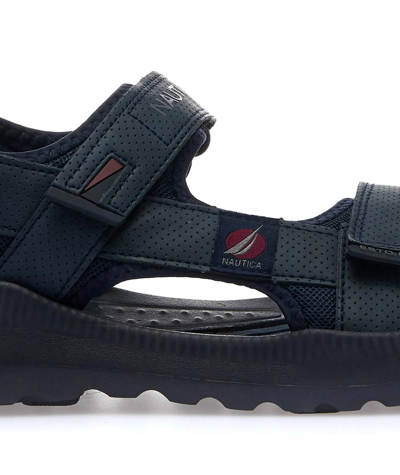 Sandali blu sportivi con strappi