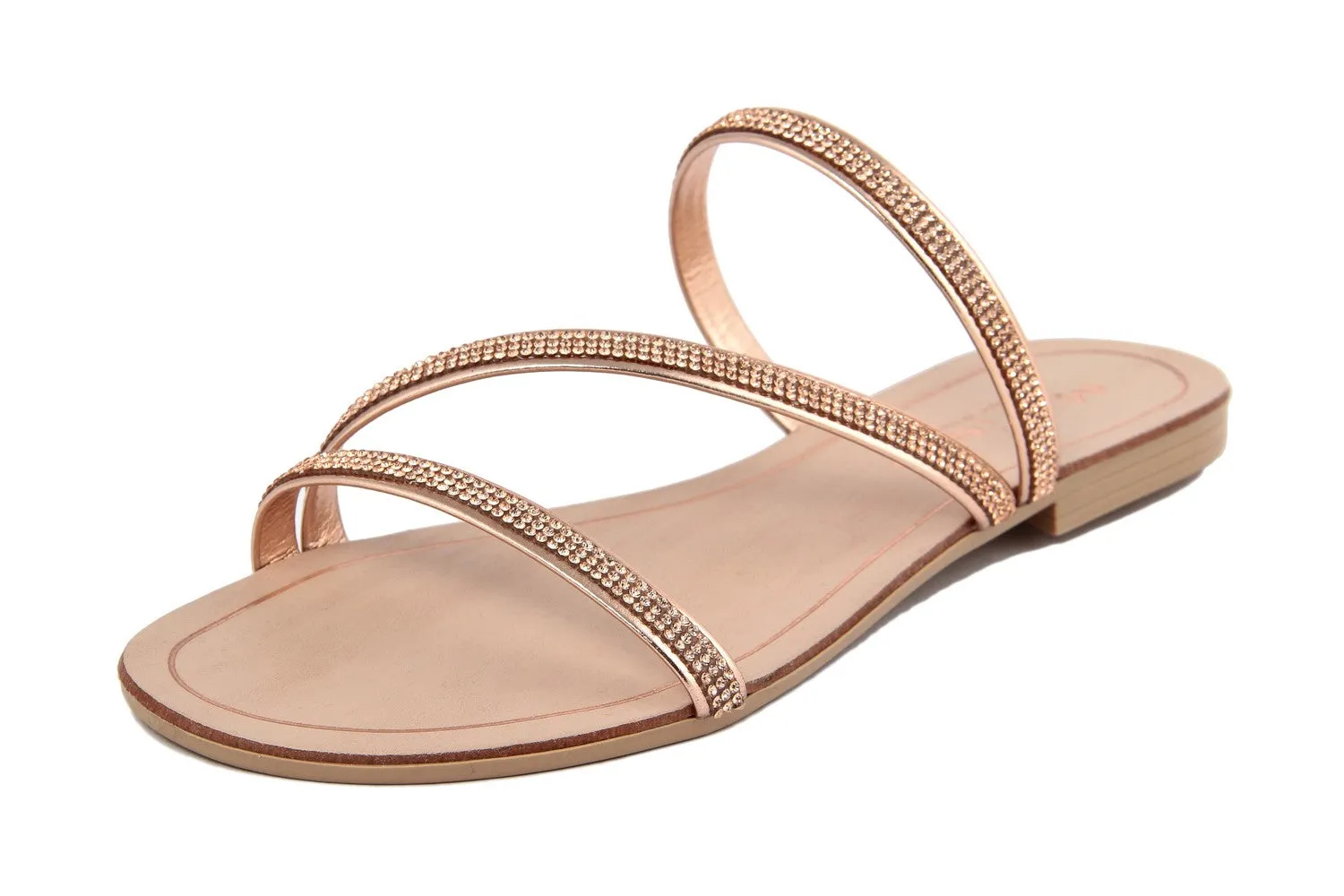 Sandali flat Donna in Sintetico Rosa