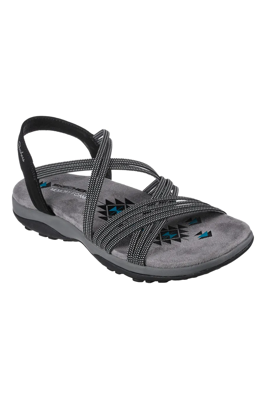 Sandali Neri Sportivi Skechers Reggae Slim-Meadow Grazer