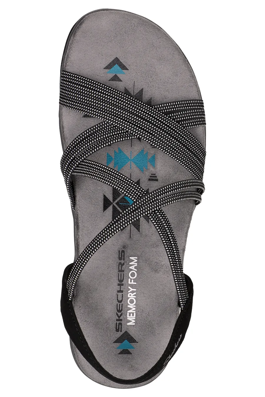 Sandali Neri Sportivi Skechers Reggae Slim-Meadow Grazer