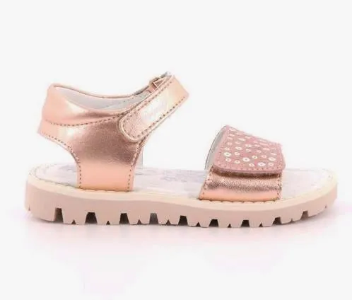 SANDALI RAME CON PAILLETTES
