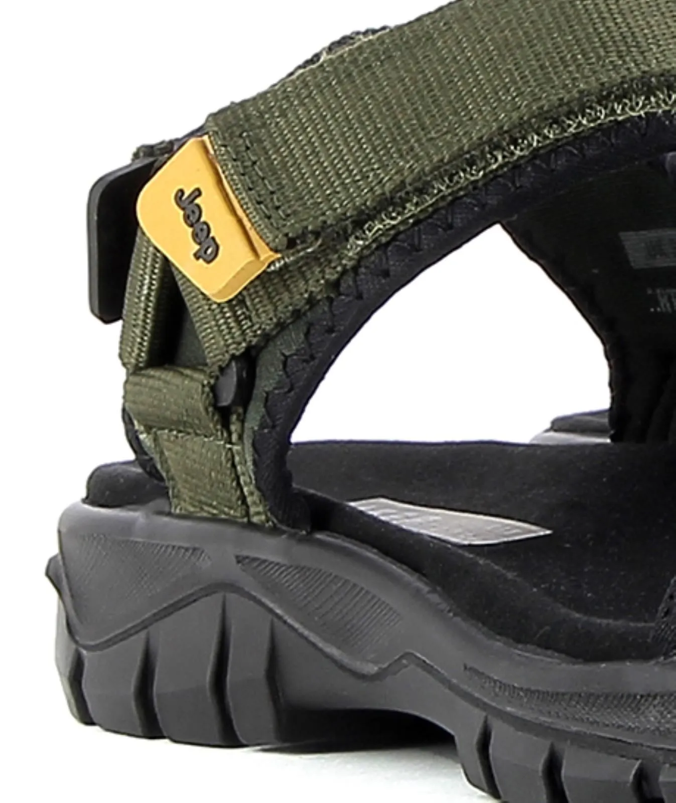 Sandali sportivi verdi da uomo con velcro