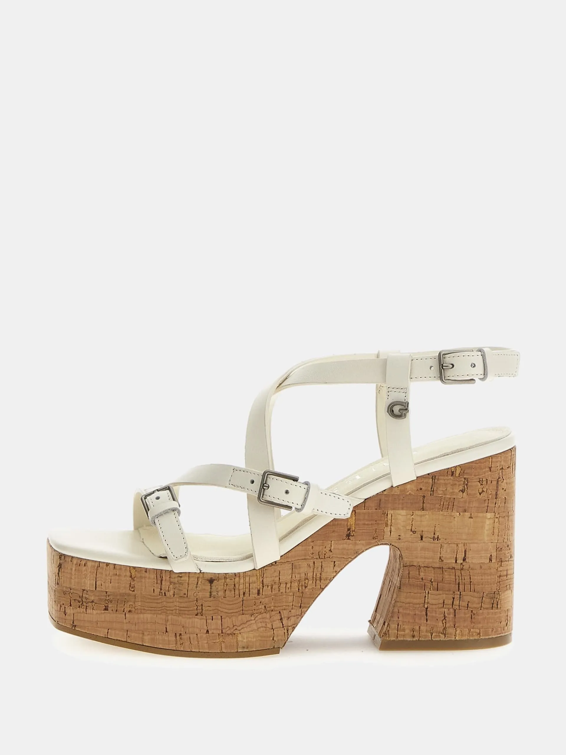 Sandalo corke vera pelle guess