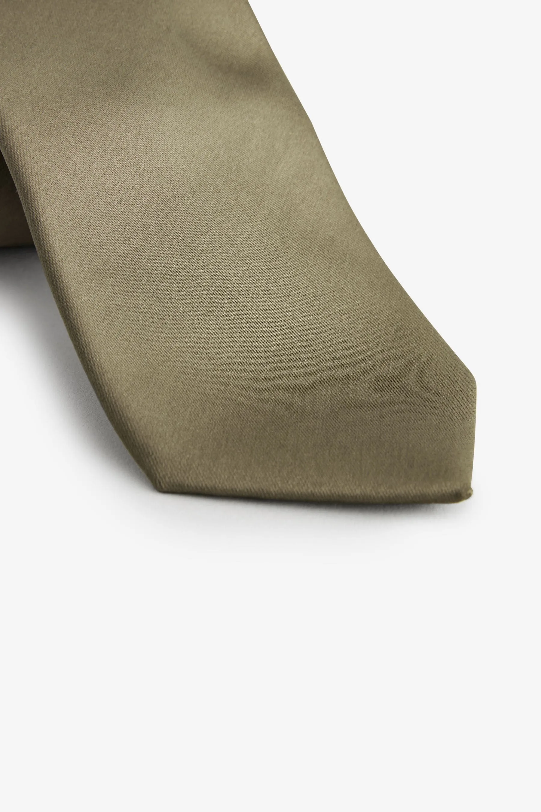 Satin cravatta e fazzoletto da taschino