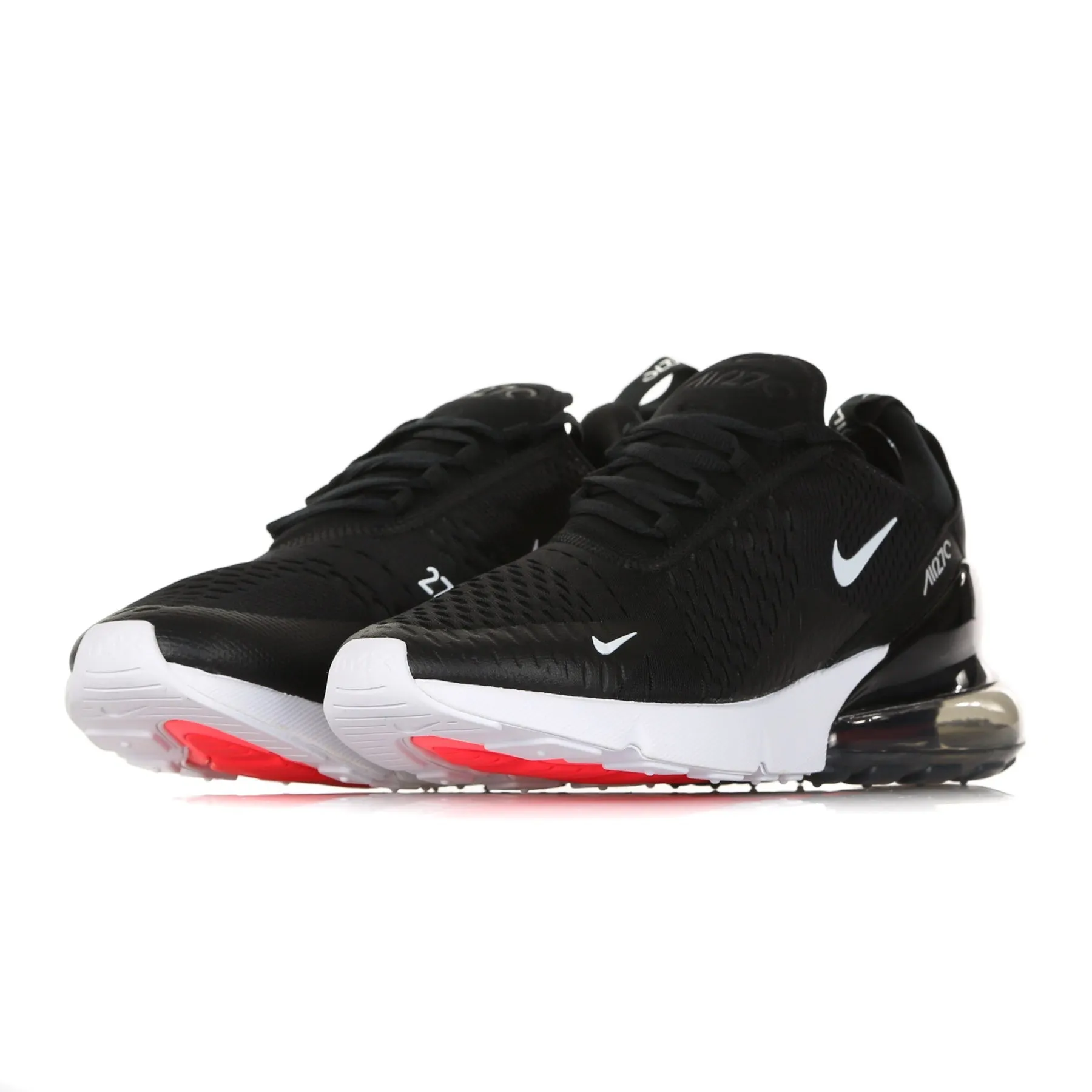Scarpa Bassa Uomo Air Max 270 Black/anthracite/white/solar Red