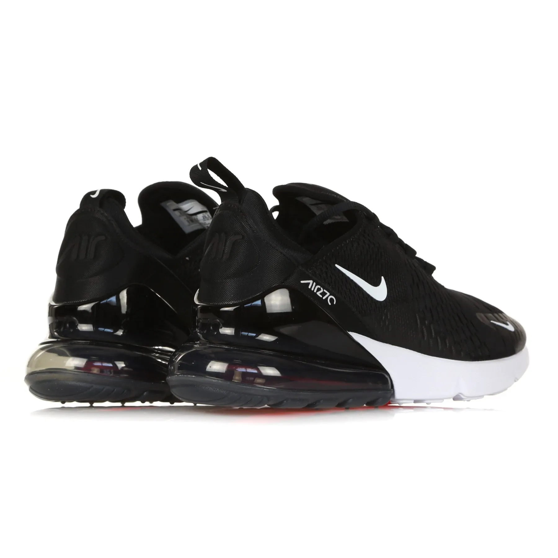 Scarpa Bassa Uomo Air Max 270 Black/anthracite/white/solar Red