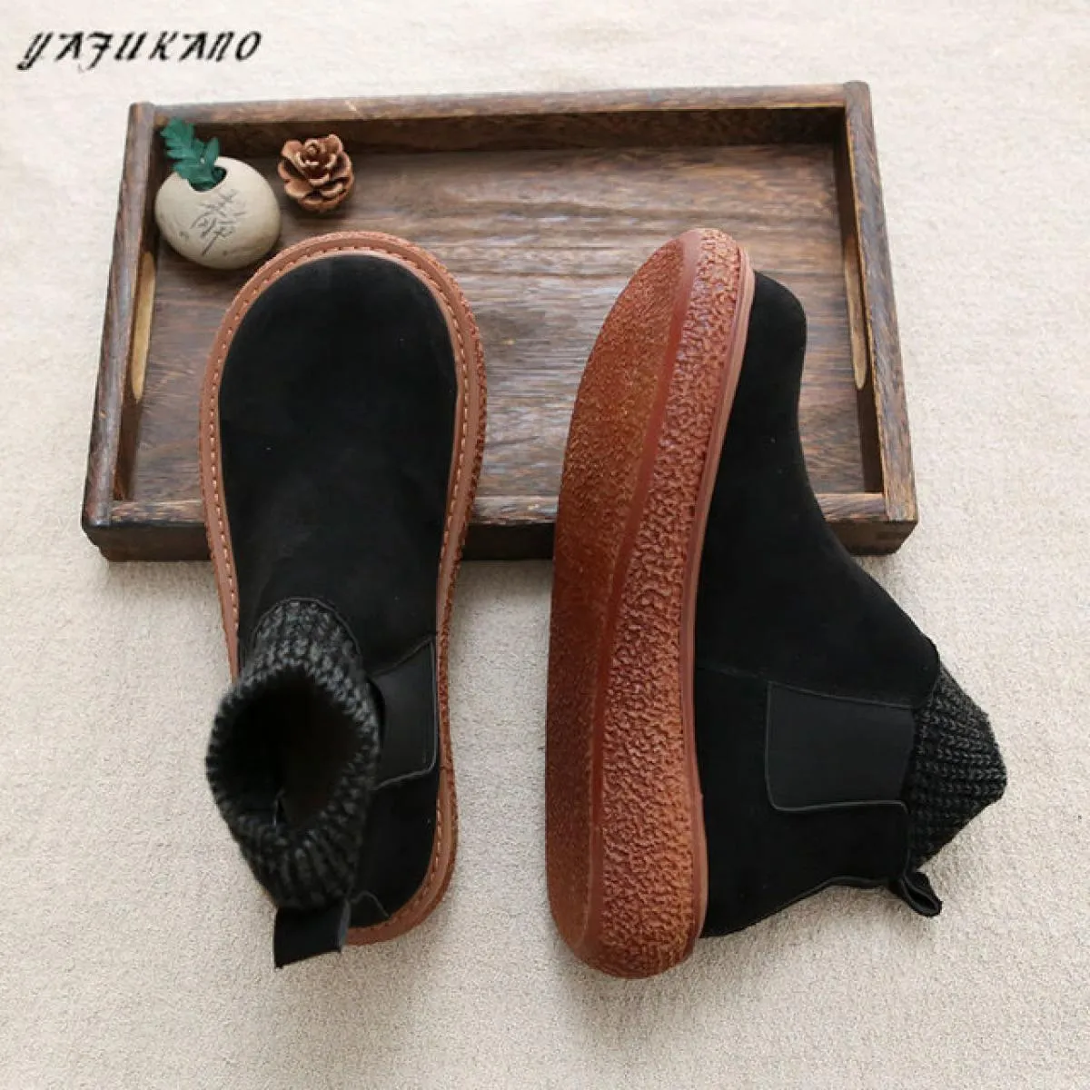 Scarpe Stivaletti Donna Testa di bambola Pantaloncini con plateau Stivali Scarpe invernali da donna Plus.