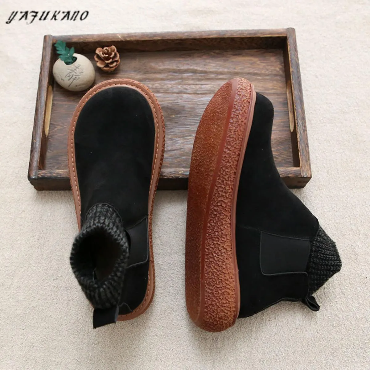 Scarpe Stivaletti Donna Testa di bambola Pantaloncini con plateau Stivali Scarpe invernali da donna Plus.