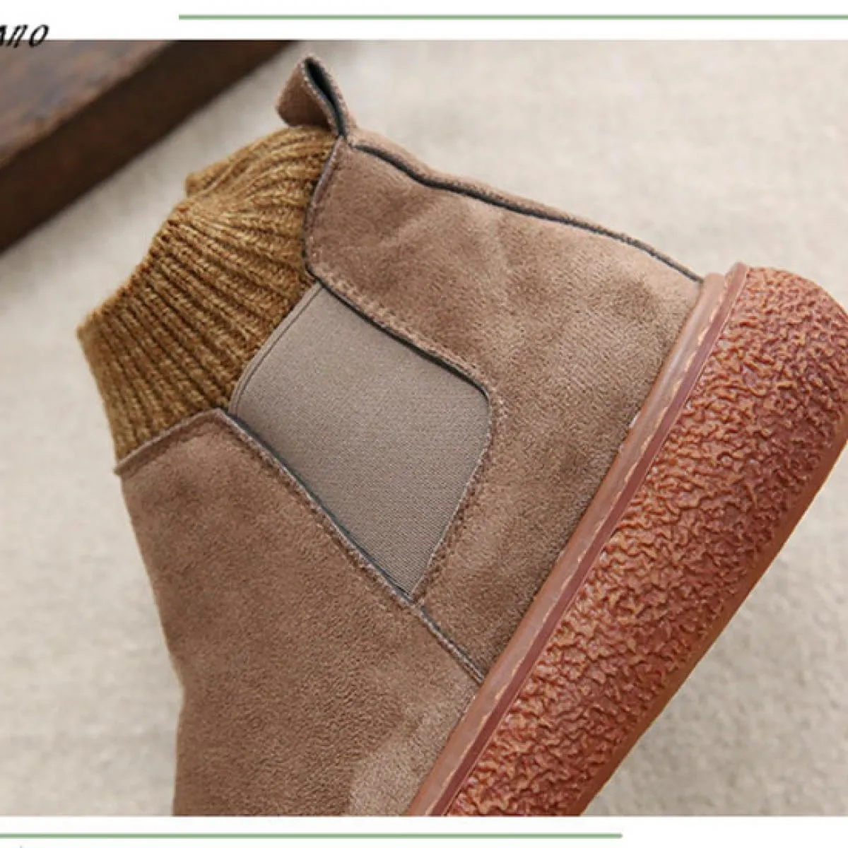 Scarpe Stivaletti Donna Testa di bambola Pantaloncini con plateau Stivali Scarpe invernali da donna Plus.