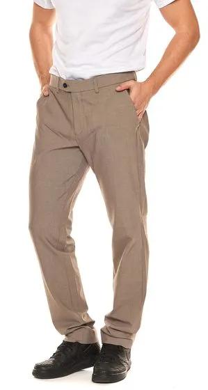 SELECTED HOMME Pantaloni eleganti da uomo Slim-Carlo Flex Structure Beige