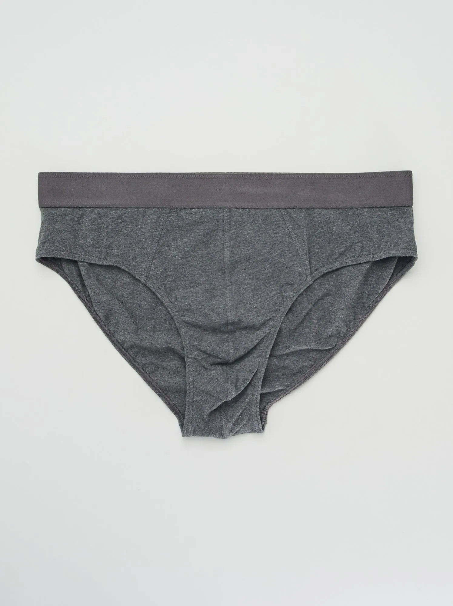 Set di 3 slip tinta unita - GRIGIO