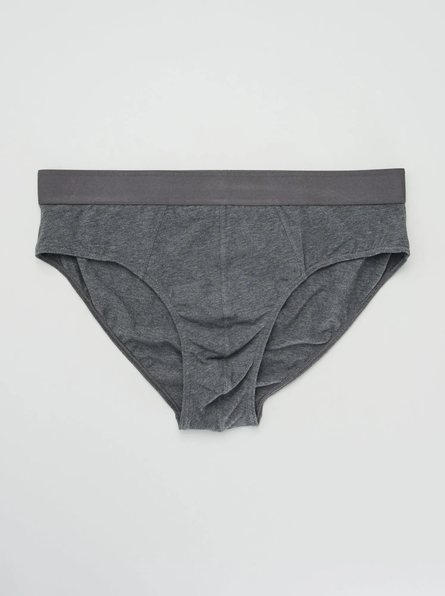 Set di 3 slip tinta unita - GRIGIO