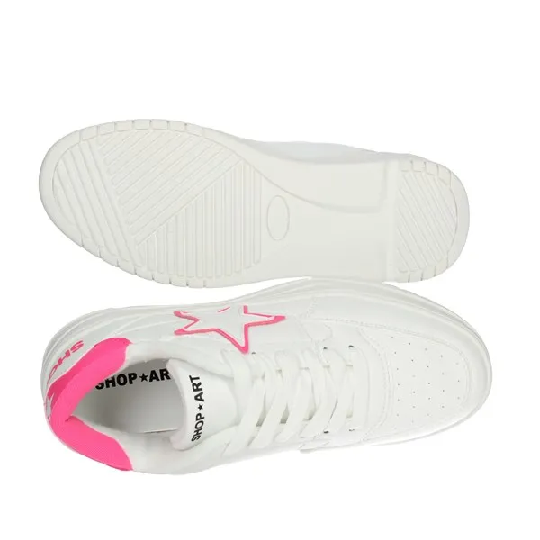 SHOP ART  SNEAKERS BASSA SASS230227 BIANCO/FUCSIA