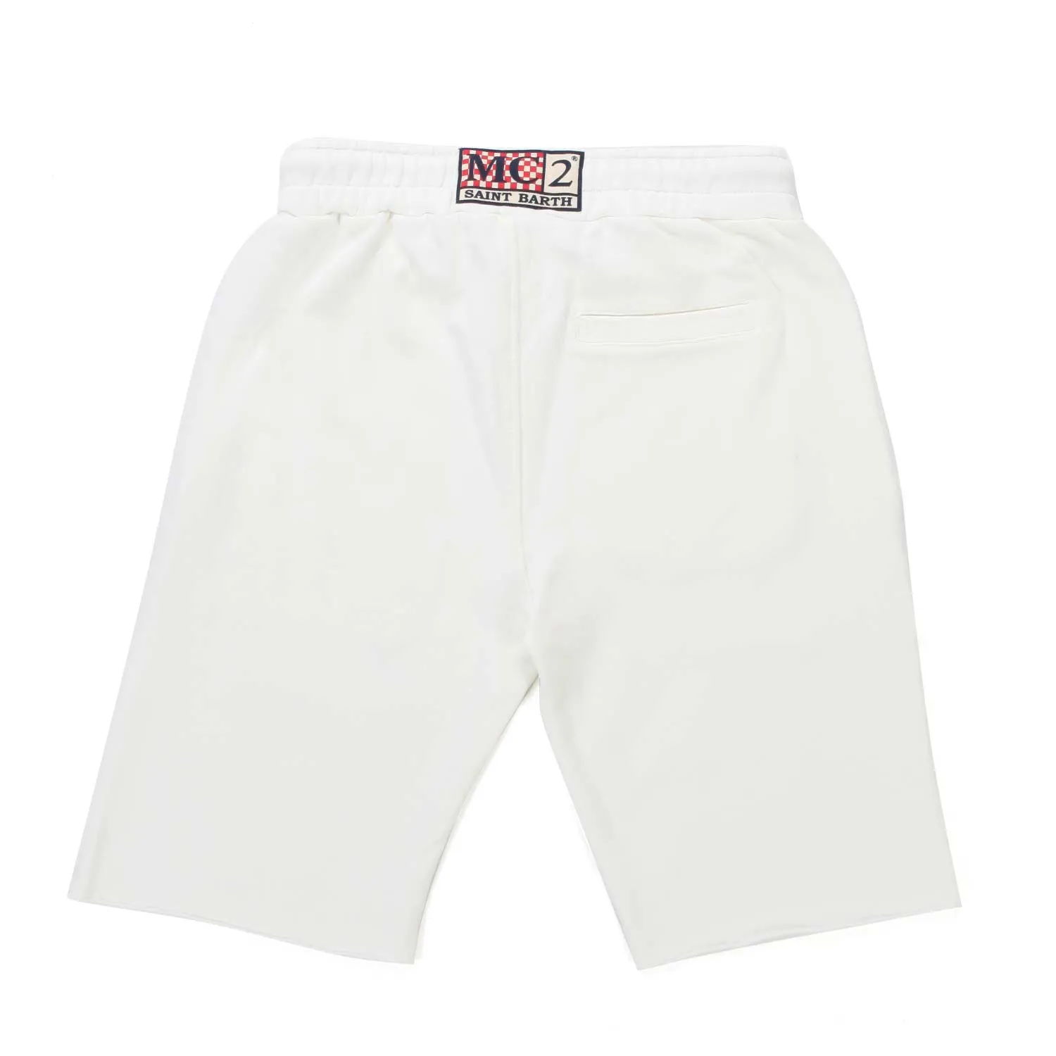 Shorts In Felpa Bianco Bambino E Teen