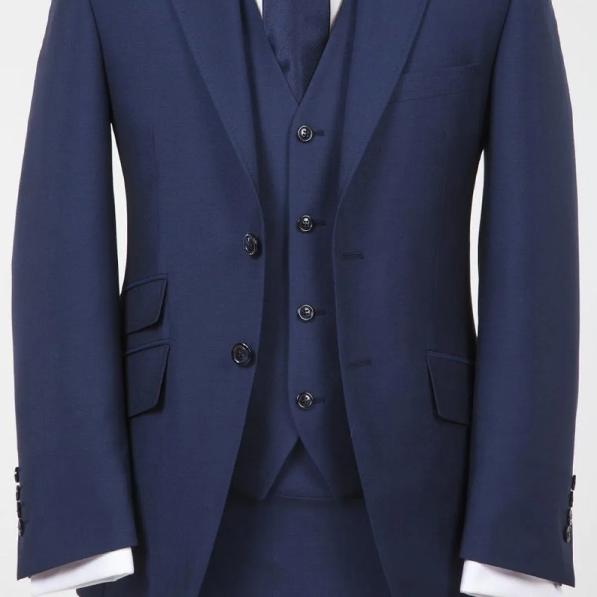 Smoking da sposo blu navy per uomo 3 pezzi slim fit uomo abiti con risvolto a punta giacca formale personalizzata per costume ma