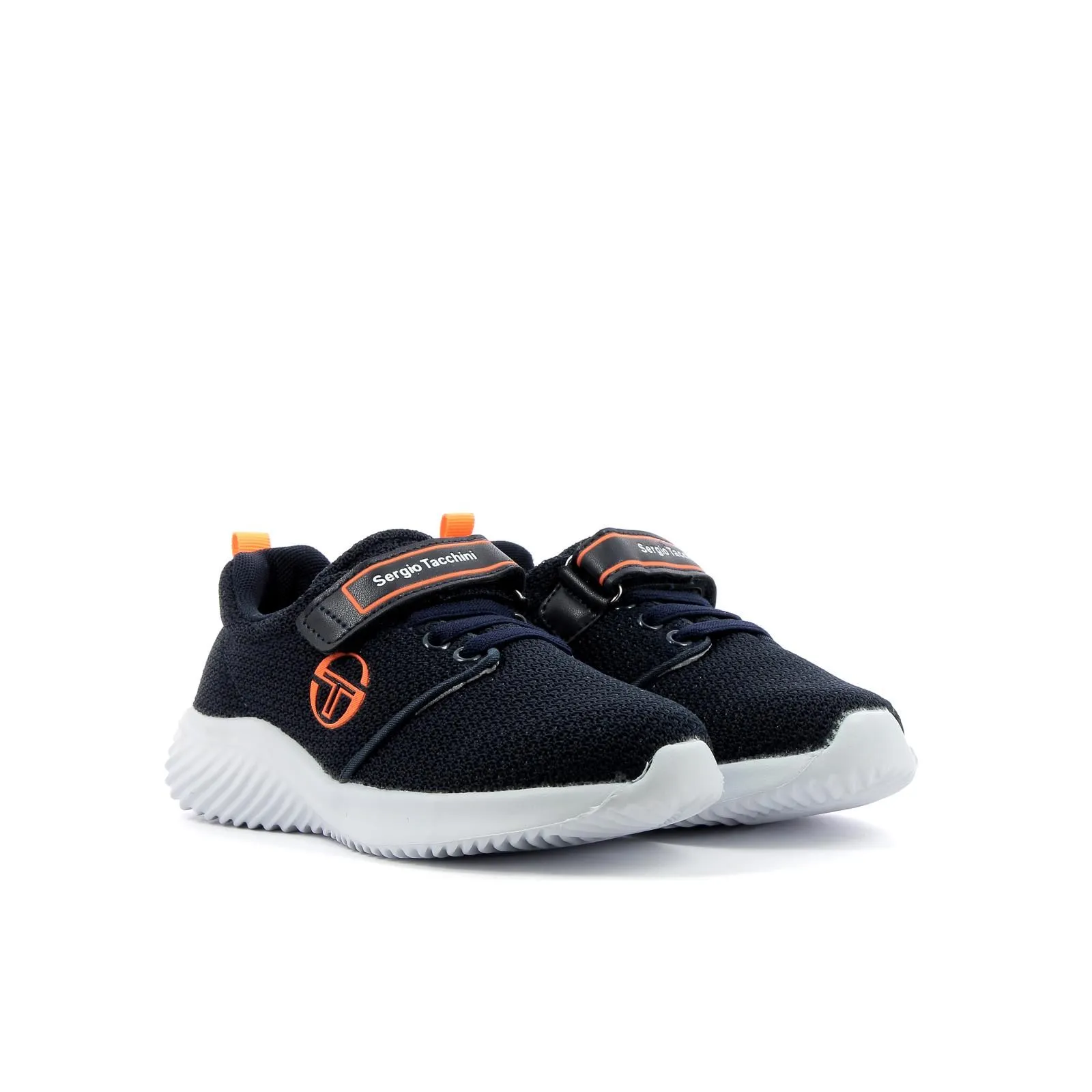 Sneakers bambino da running blu in tessuto
