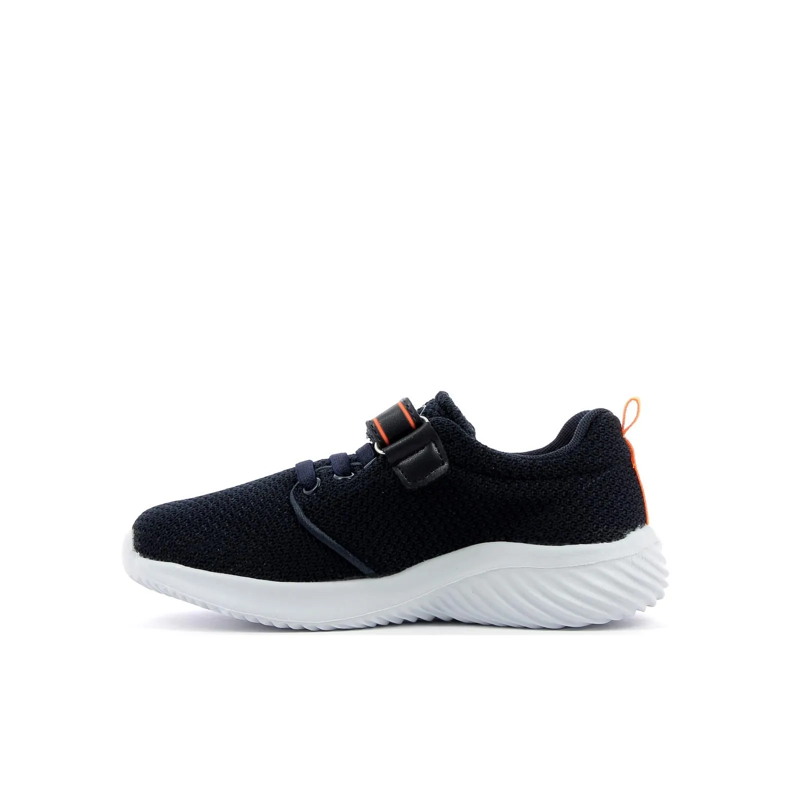 Sneakers bambino da running blu in tessuto