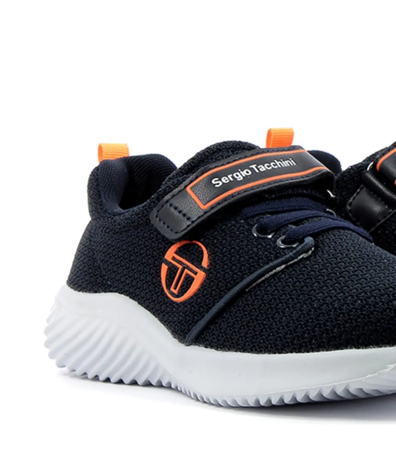 Sneakers bambino da running blu in tessuto