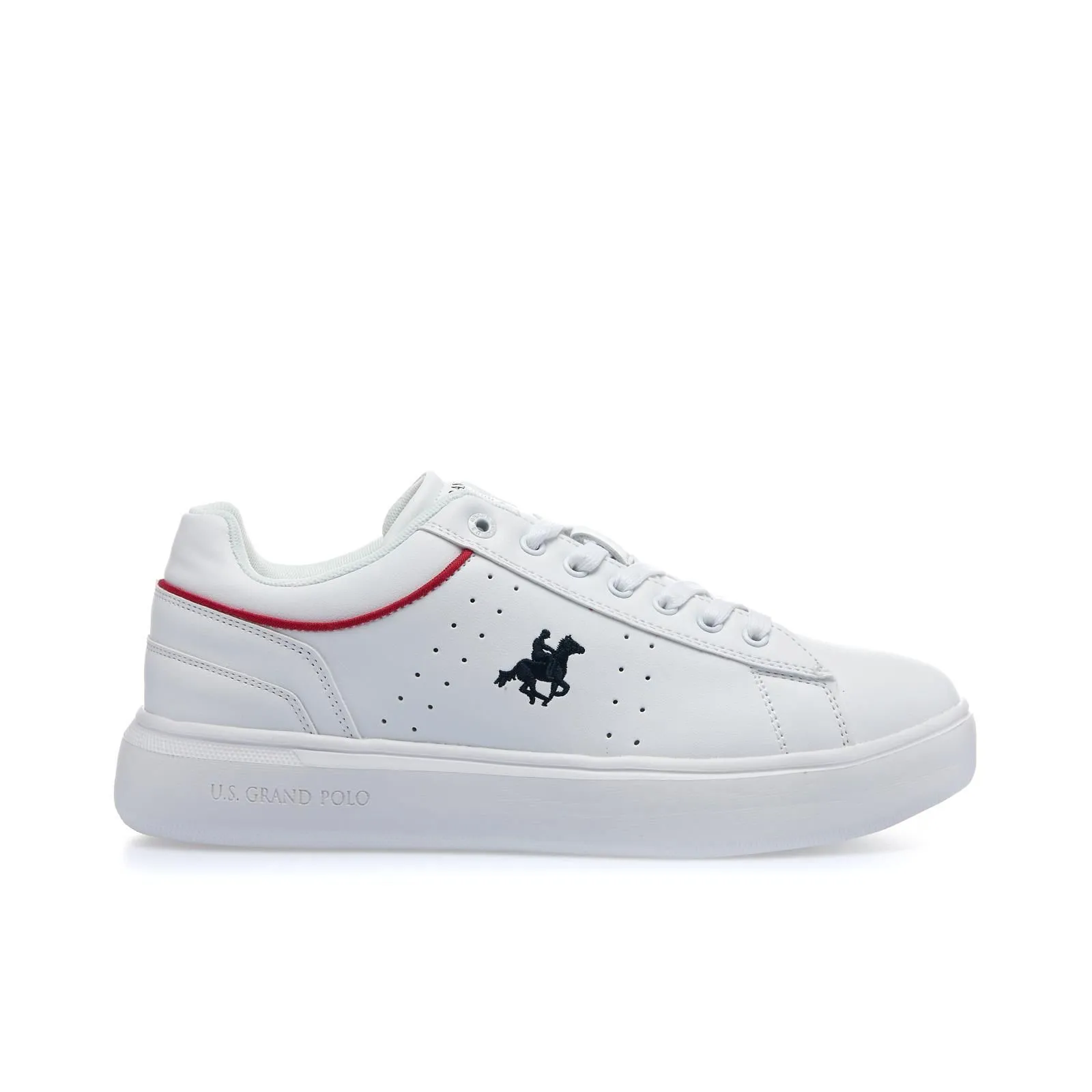 Sneakers bianche con suola in gomma