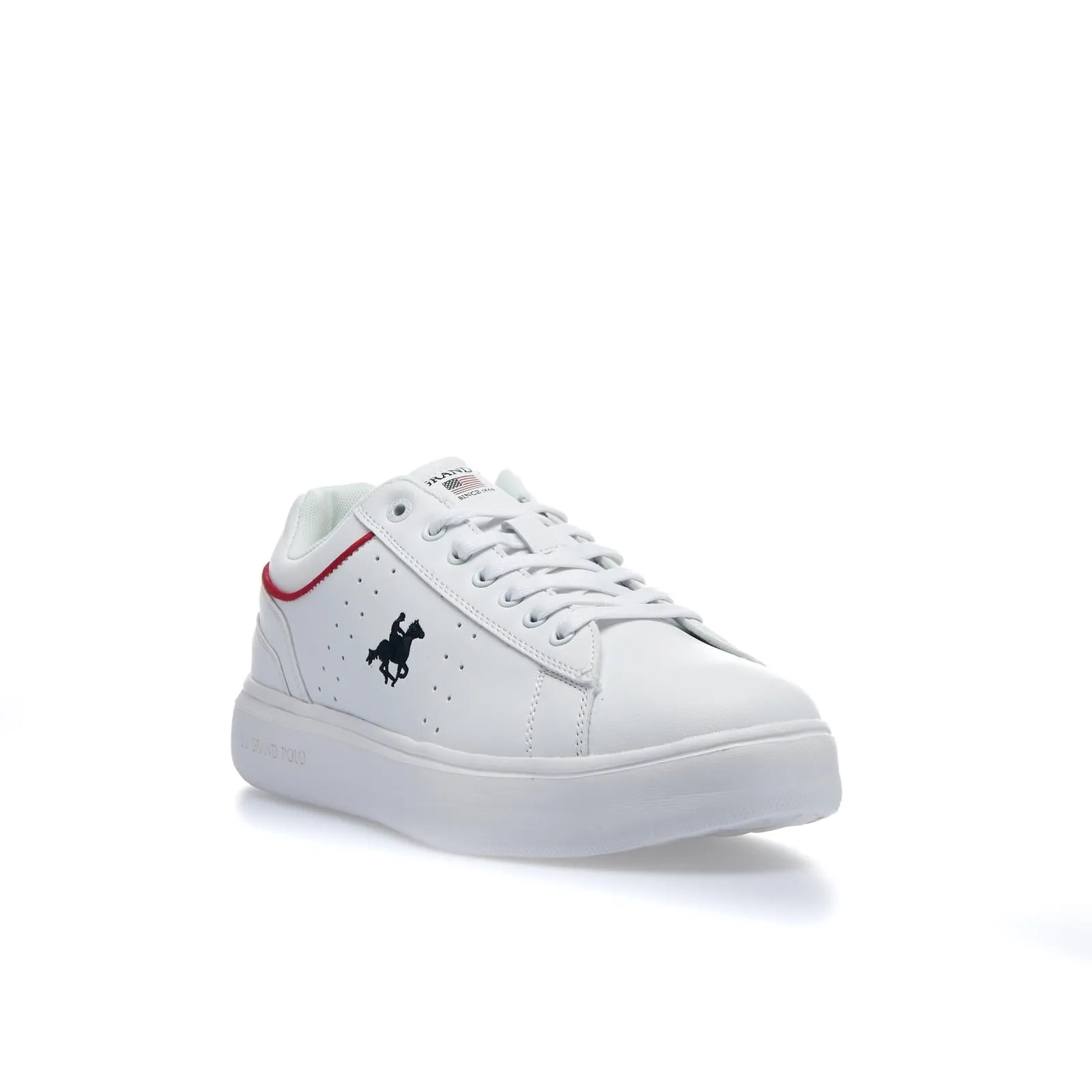 Sneakers bianche con suola in gomma