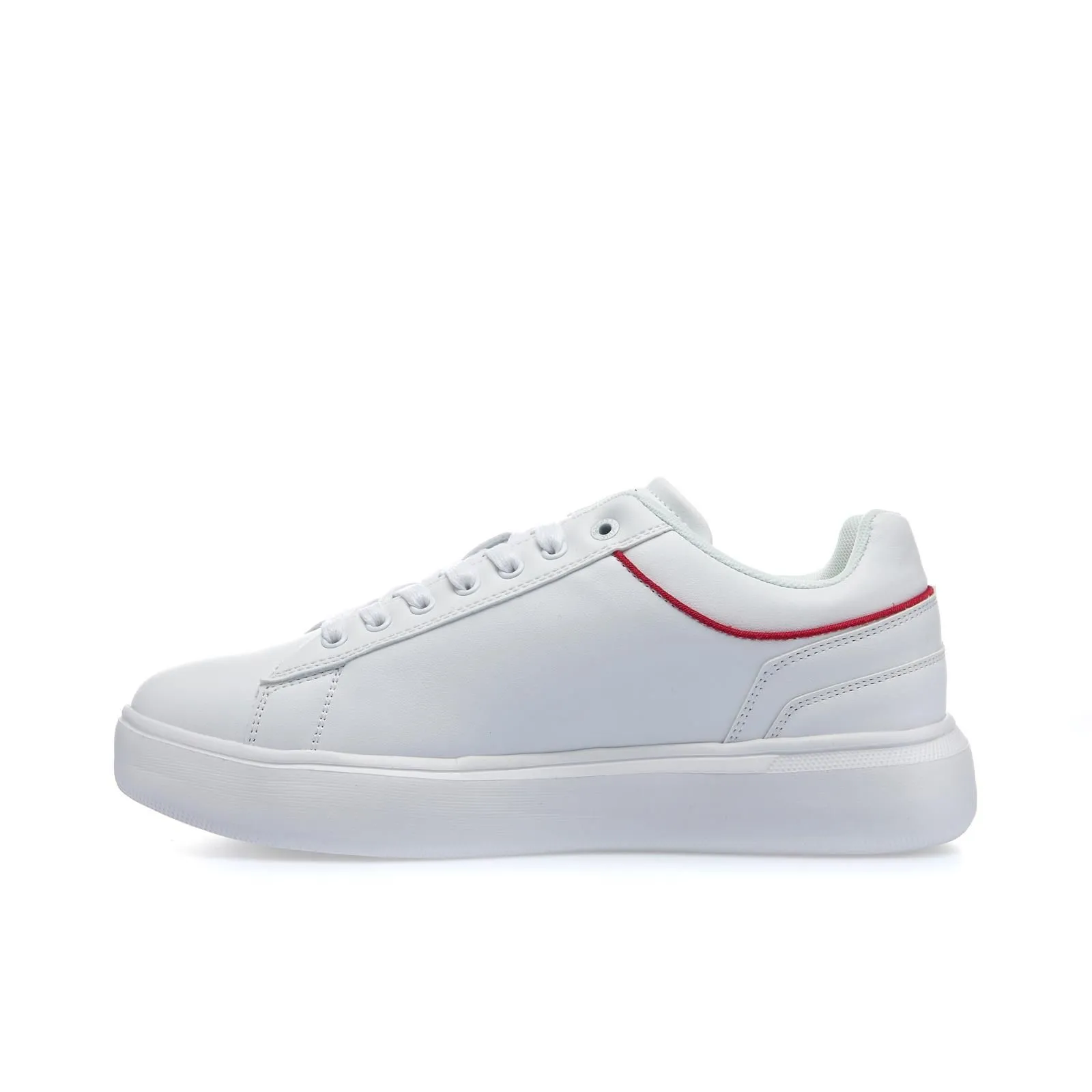 Sneakers bianche con suola in gomma