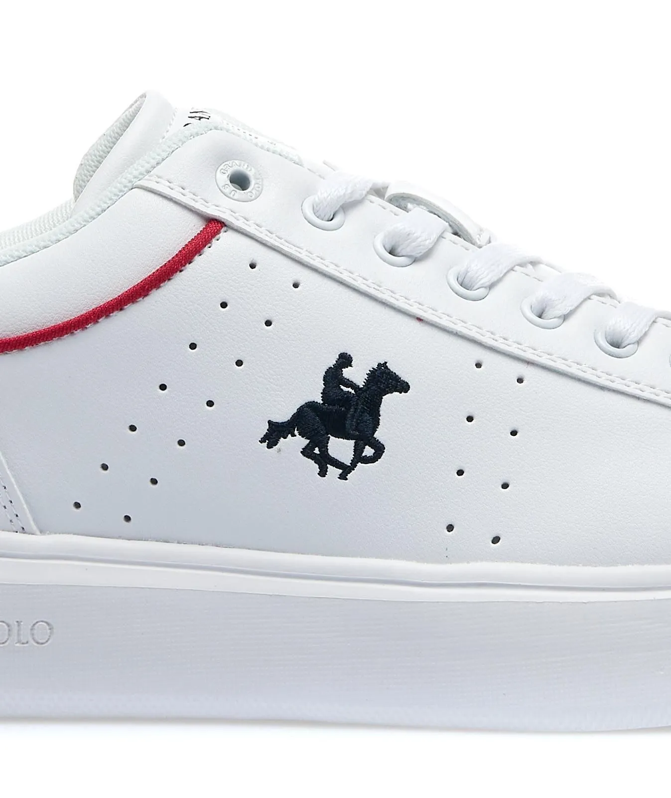 Sneakers bianche con suola in gomma