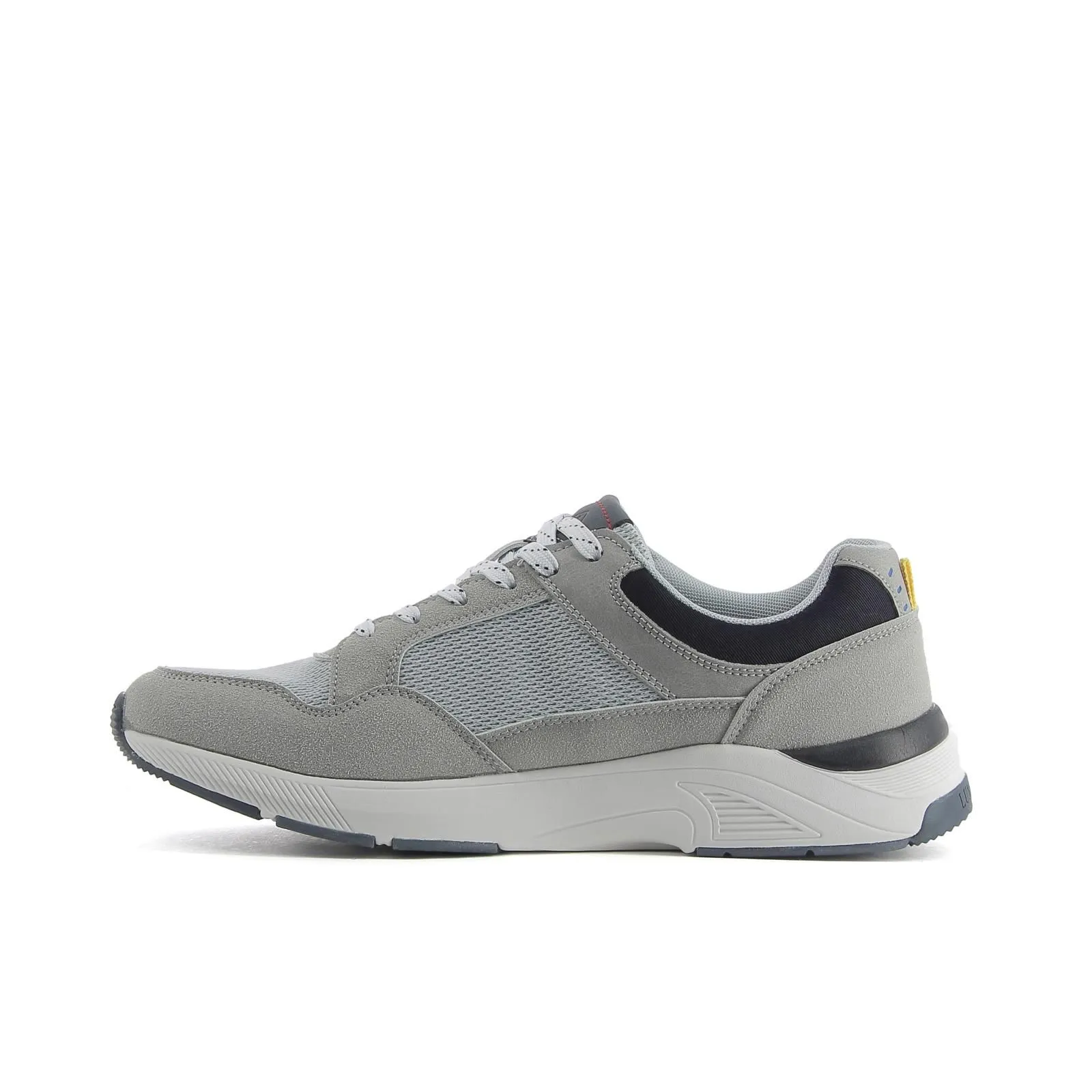 Sneakers grigie con maxi suola