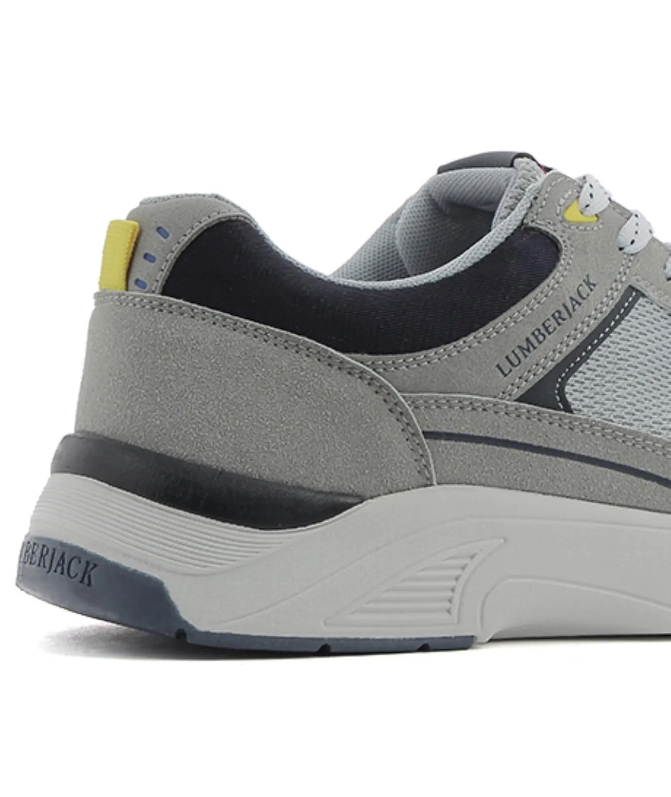 Sneakers grigie con maxi suola