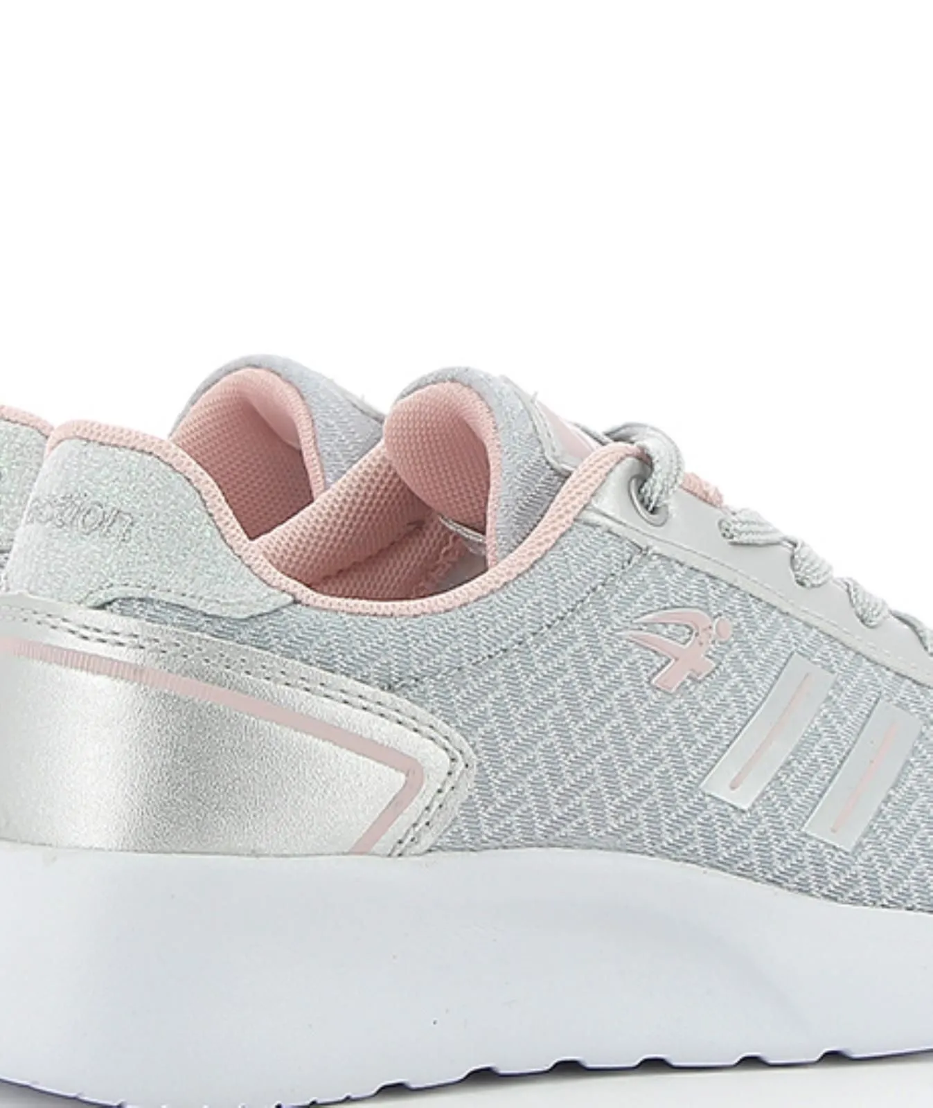 Sneakers grigie donna da running con lacci