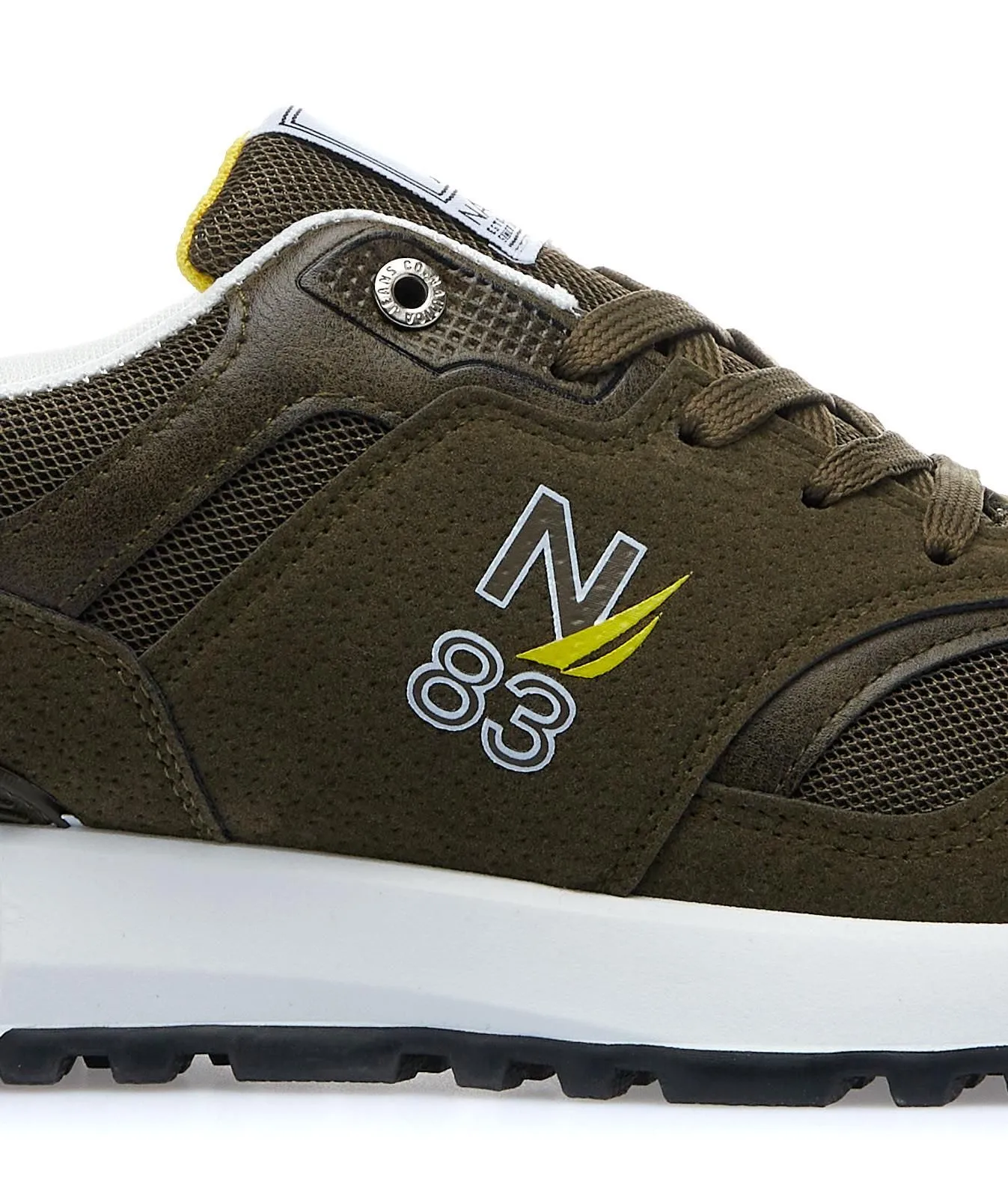 Sneakers marroni con logo e maxi suola