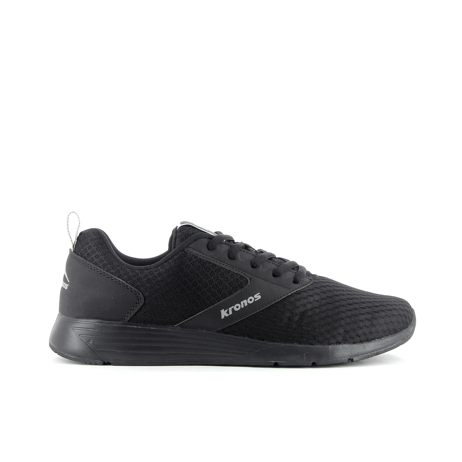 Sneakers running da uomo nere in tessuto