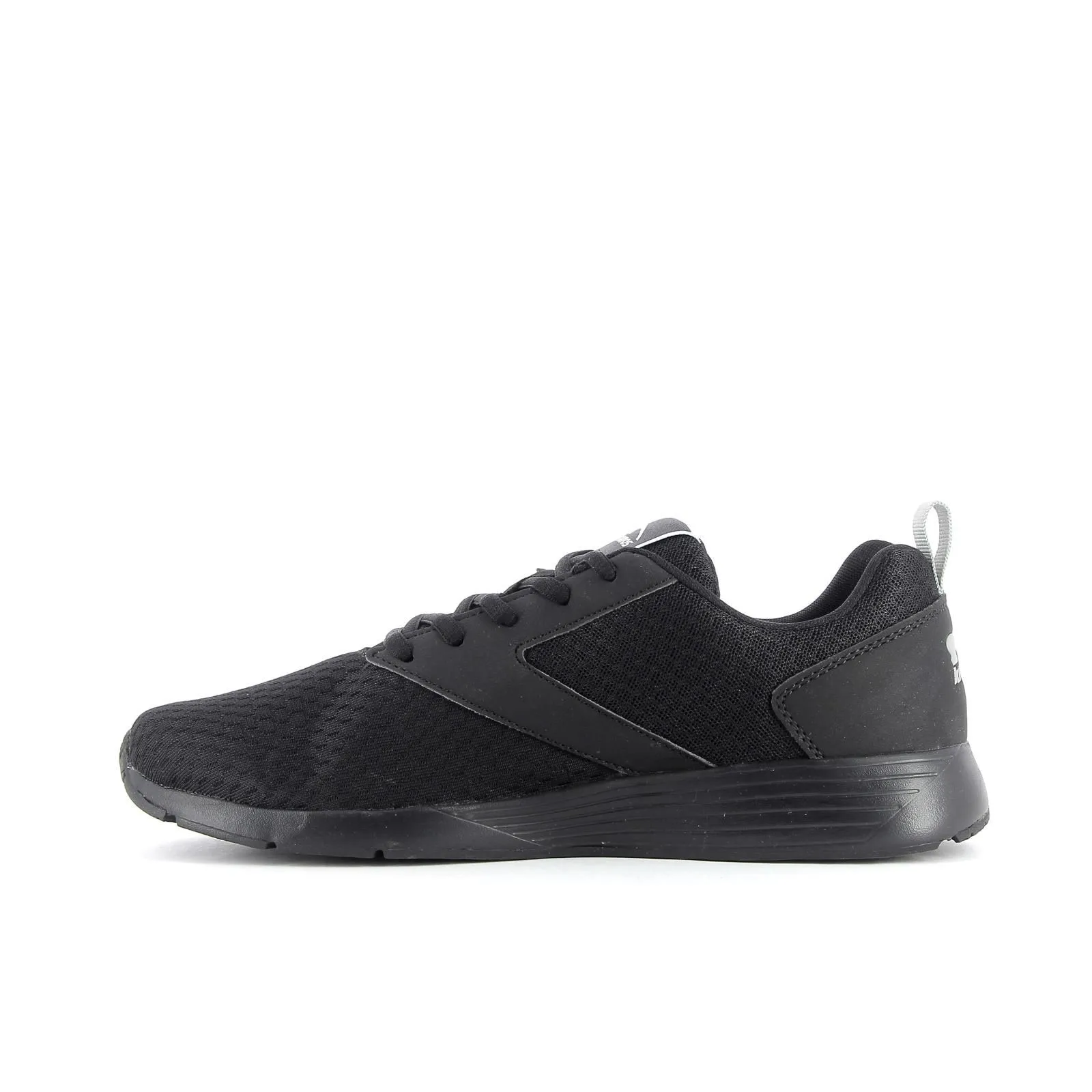 Sneakers running da uomo nere in tessuto