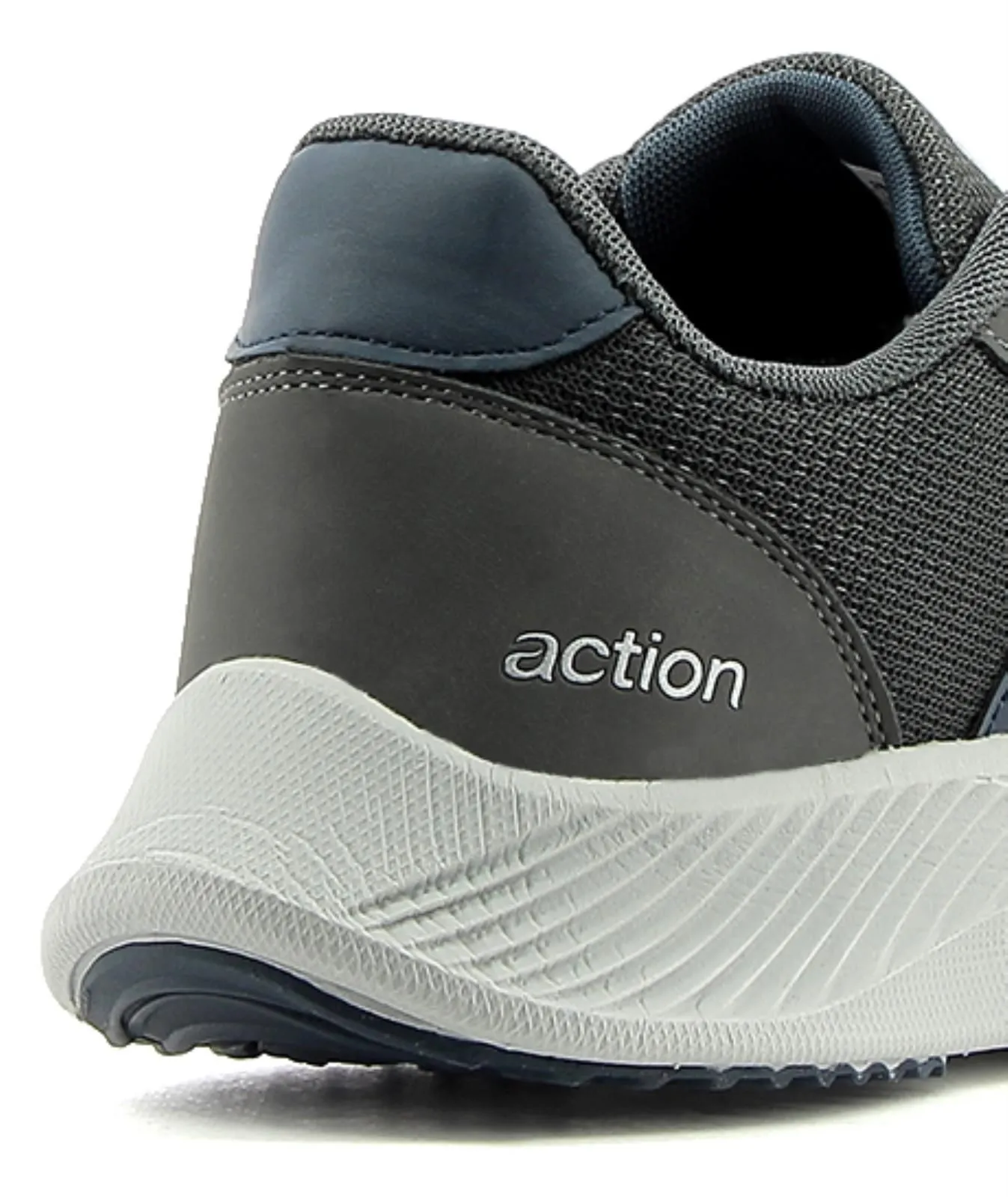 Sneakers uomo da running grigie in tessuto