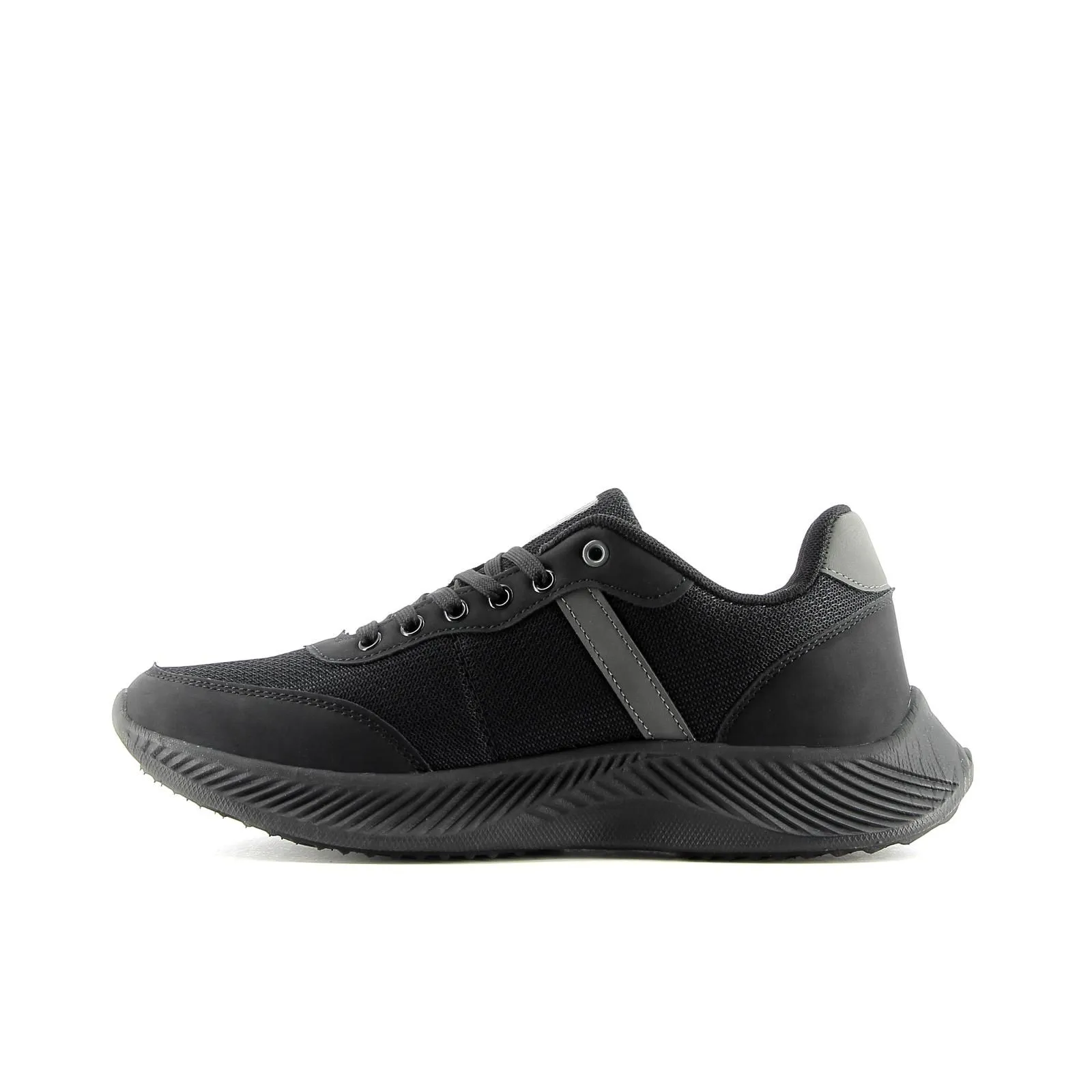 Sneakers uomo da running nere in tessuto