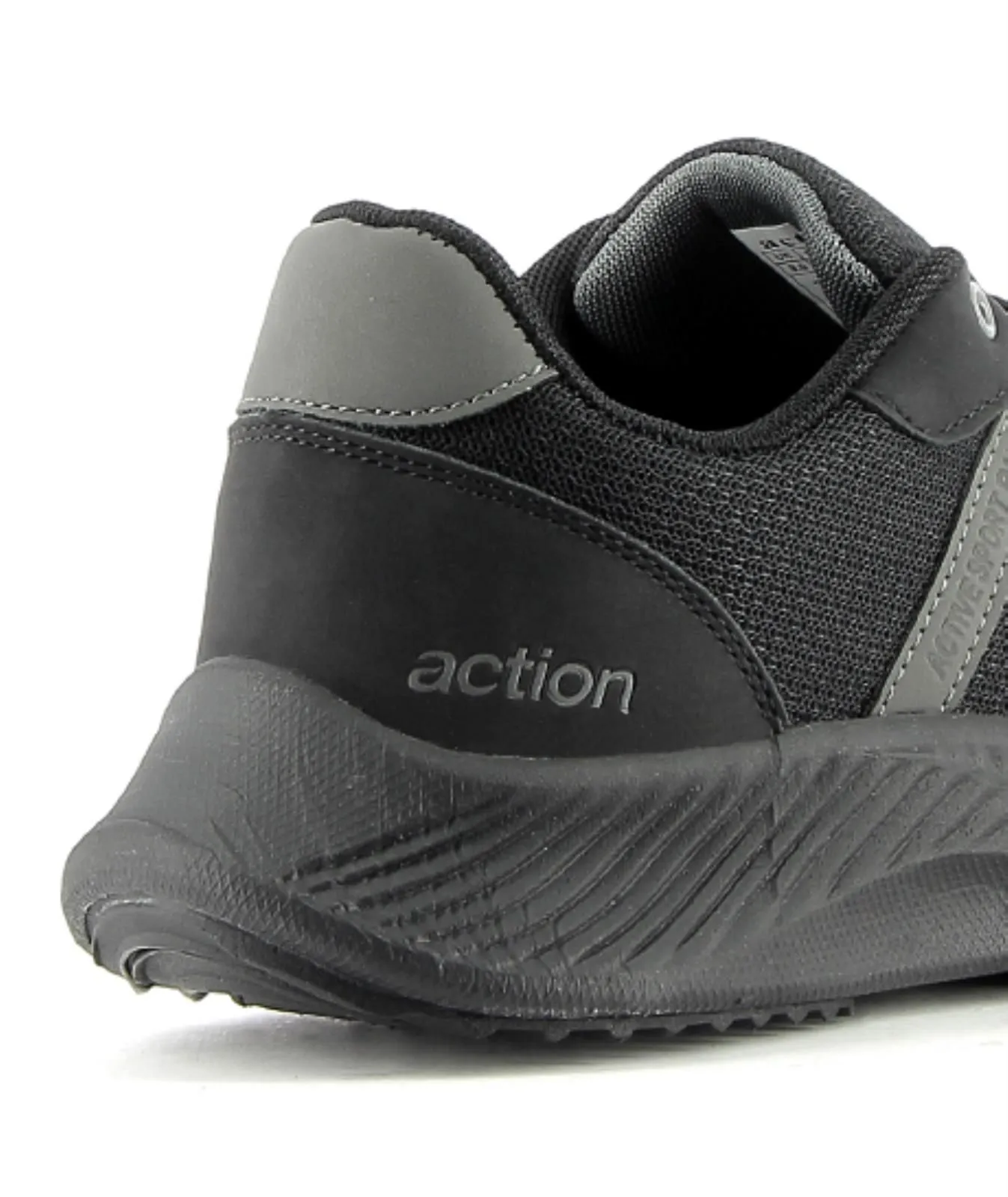 Sneakers uomo da running nere in tessuto