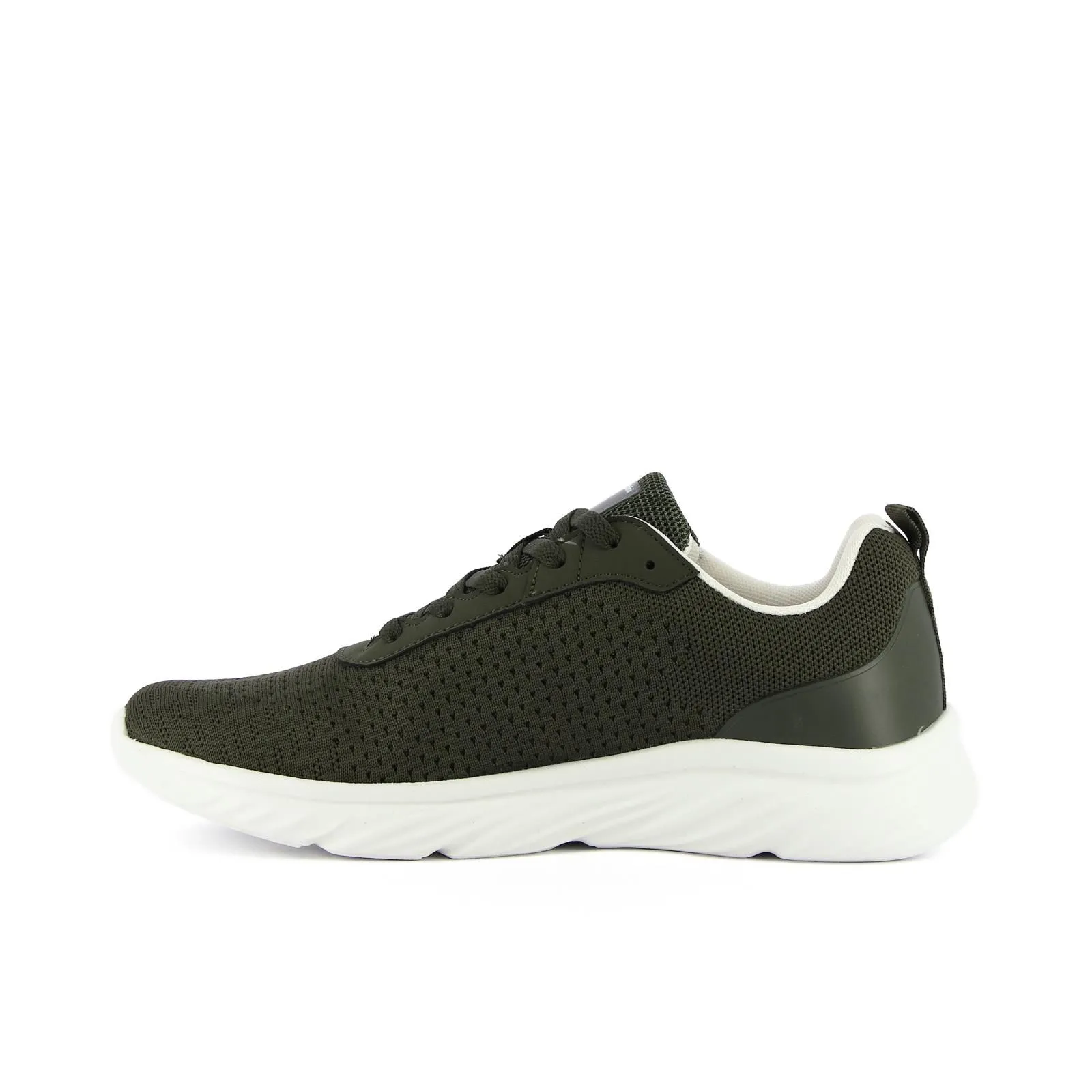 Sneakers uomo verdi da running con logo