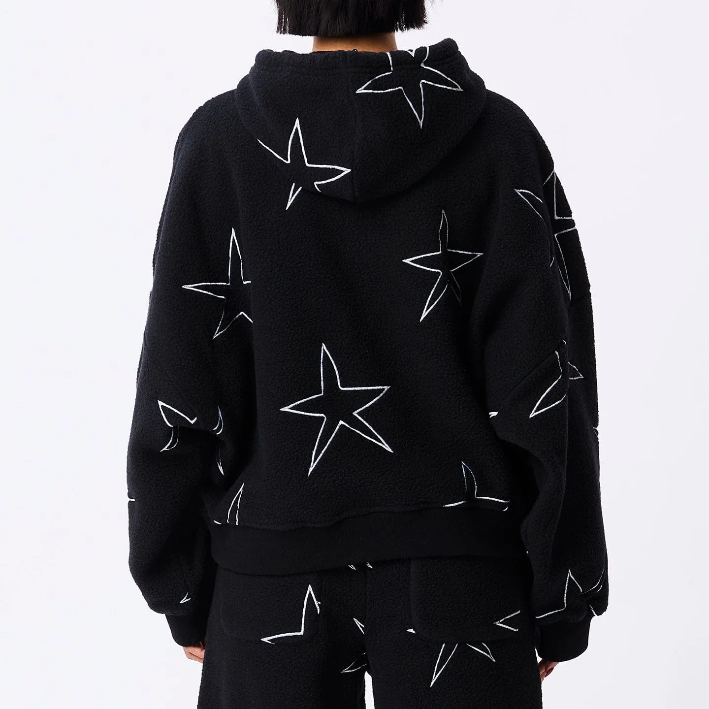 STARGAZE HOOD SPECIALTY FLEECE - BLACK