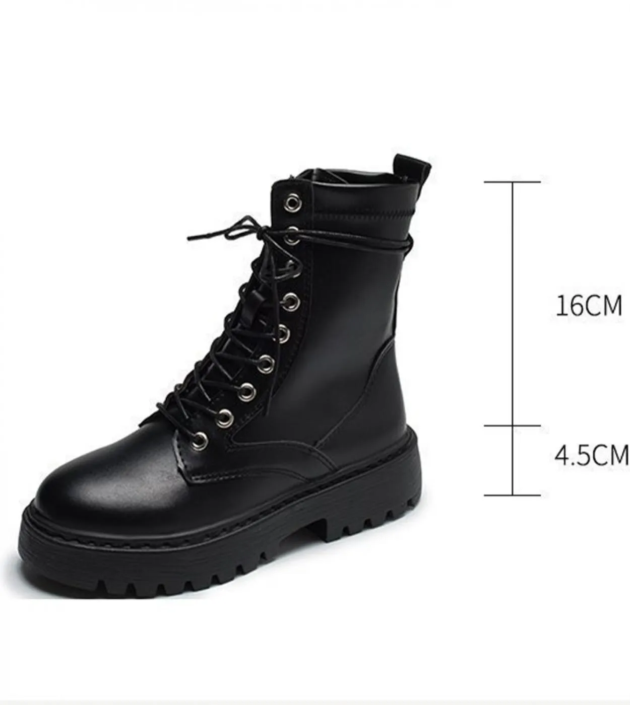 Stivaletti bianchi Platform Scarpe da donna bianche Stivali Piattaforma da moto Botas Stivali da donna