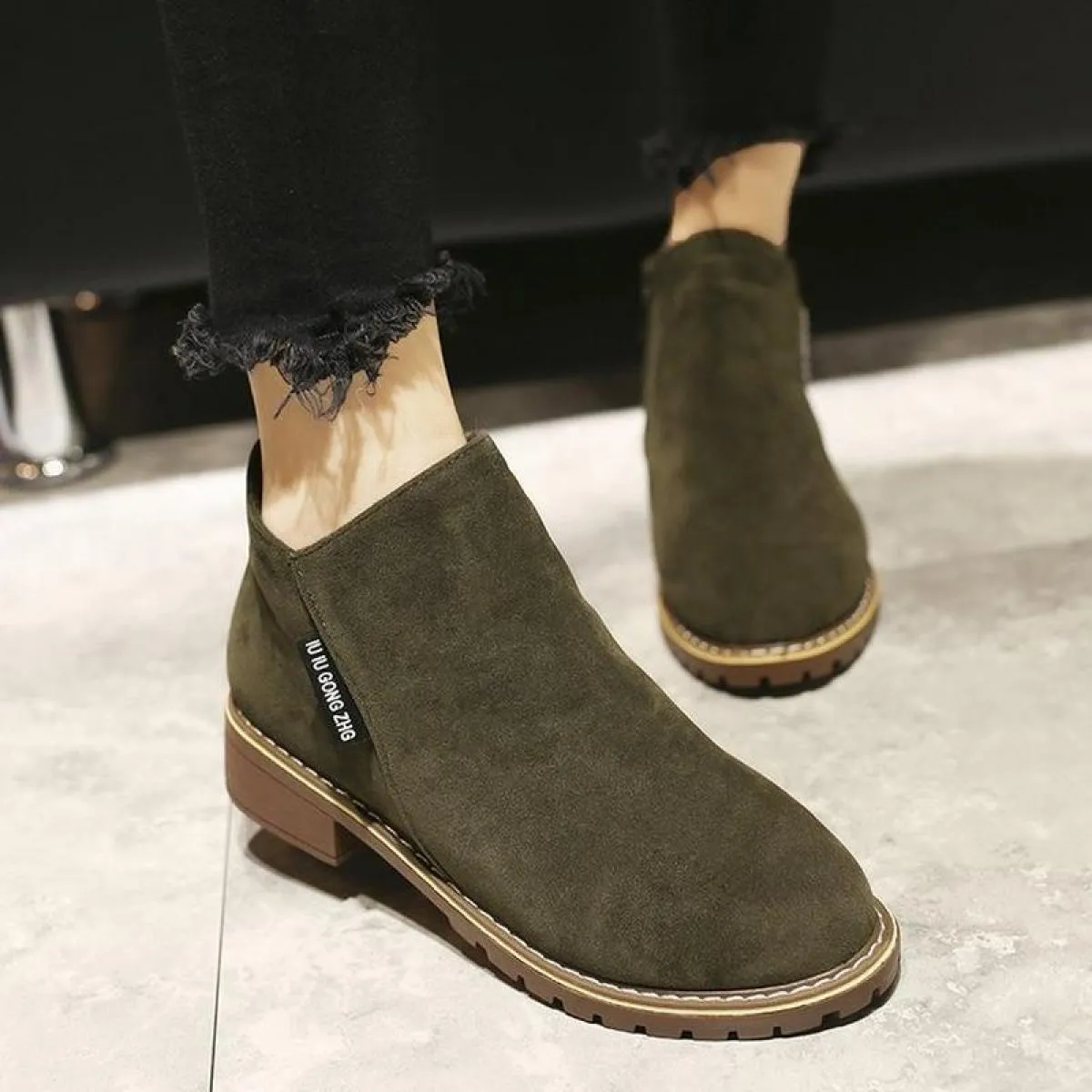 Stivaletti da moto Botas Scarpe con cerniera Stivali da donna Stivali da donna Stivali nuovi