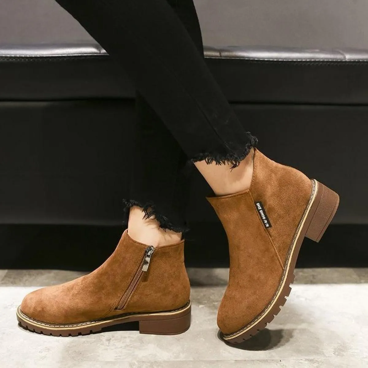 Stivaletti da moto Botas Scarpe con cerniera Stivali da donna Stivali da donna Stivali nuovi