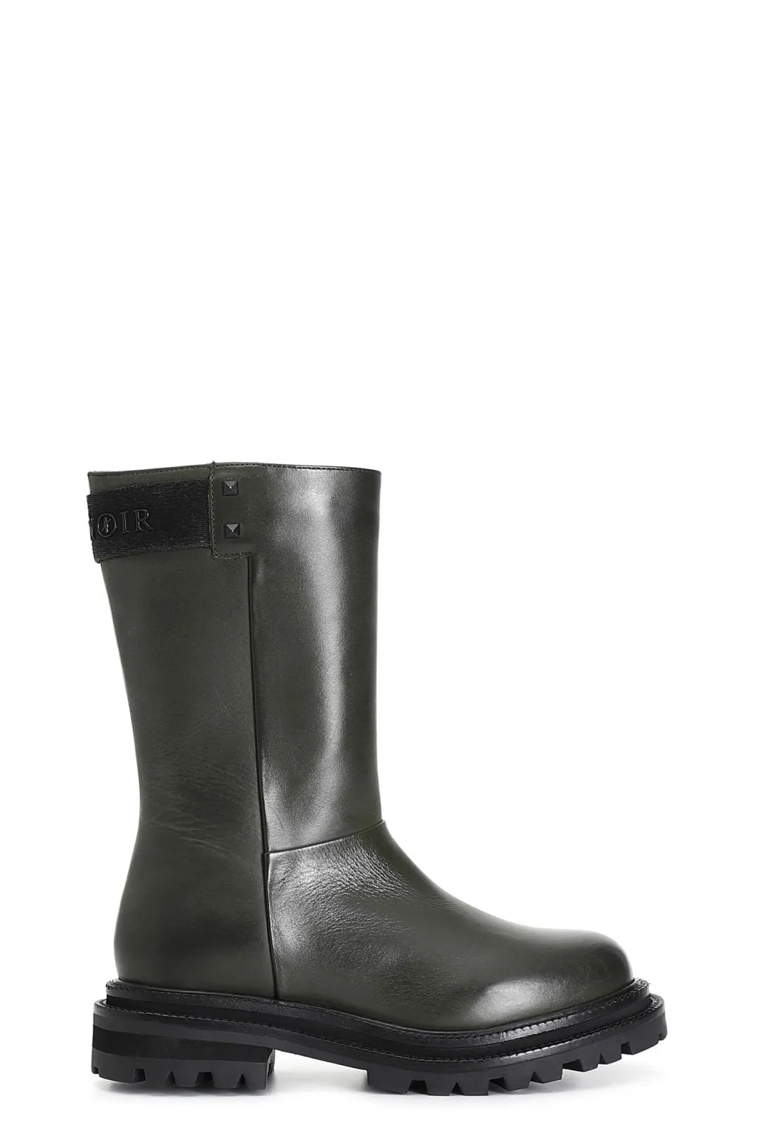 stivaletto donna in pelle verde