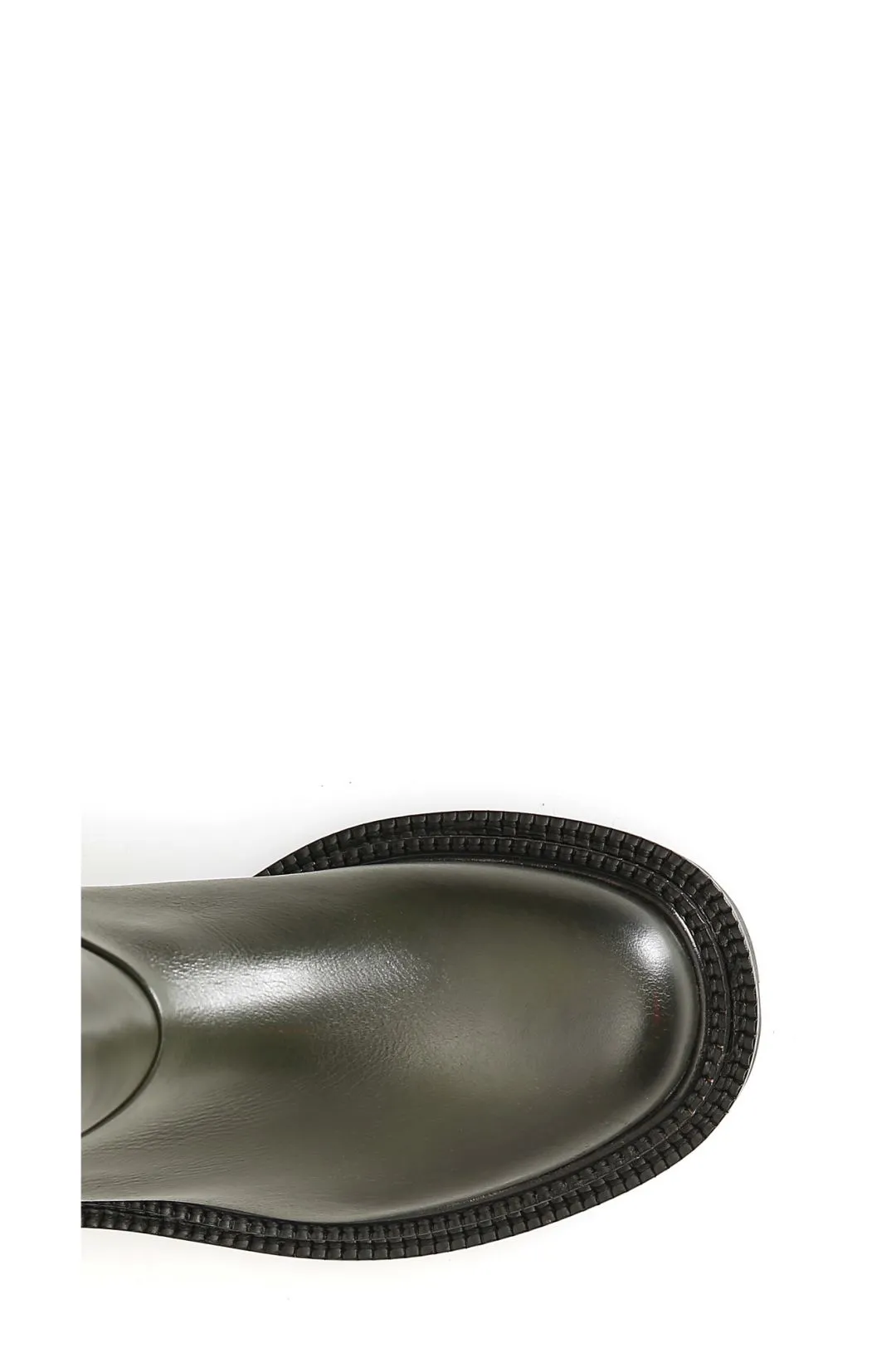 stivaletto donna in pelle verde
