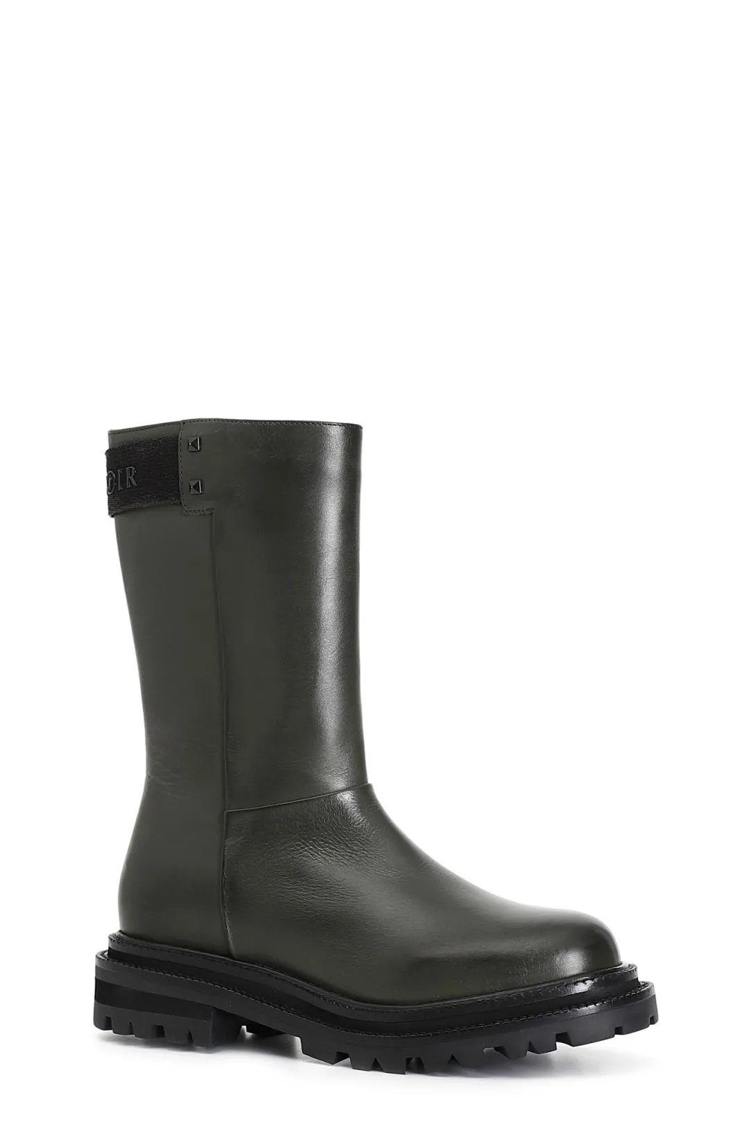 stivaletto donna in pelle verde