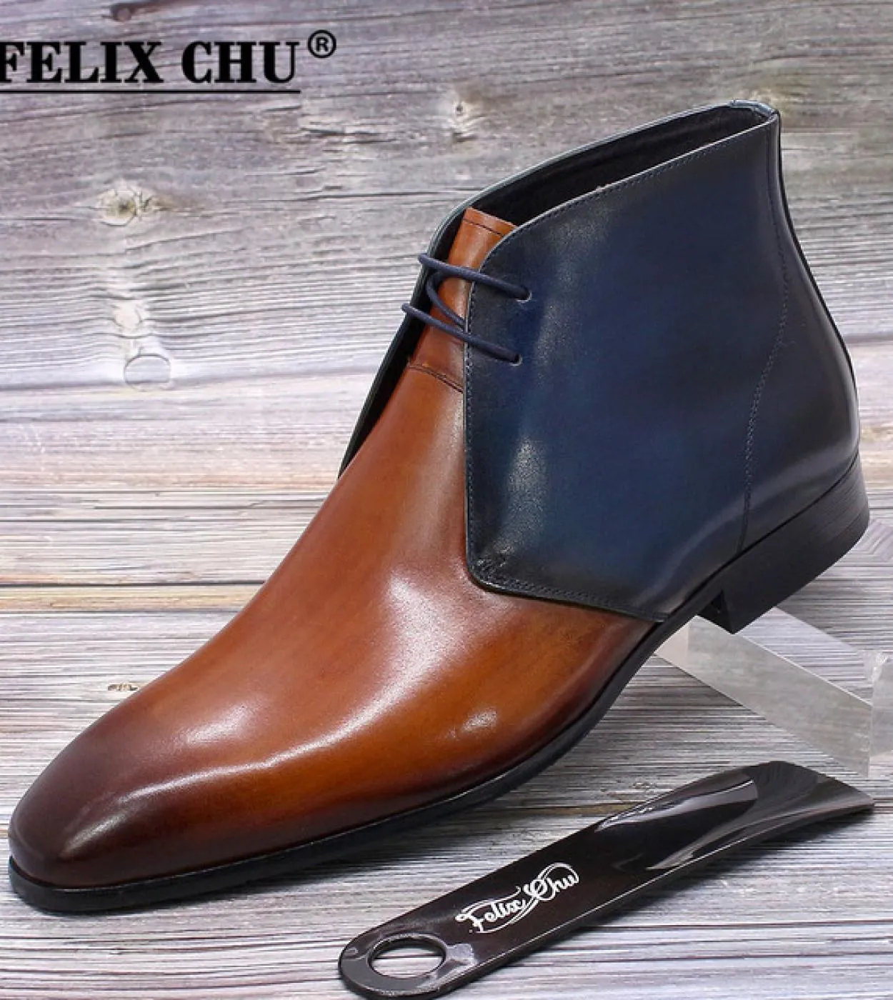 Stivali da uomo in vera pelle di lusso Stivaletti da uomo in vera pelle classici