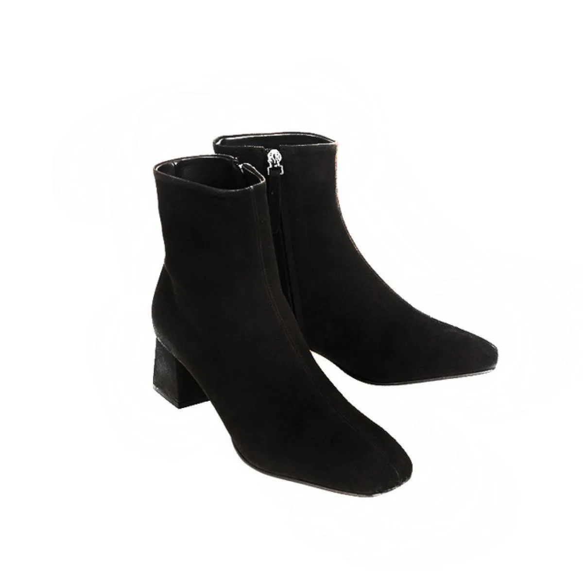 Stivali in pelle con punta quadrata Donna Stivaletti con punta quadrata Donna 2023 Nuovo autunno